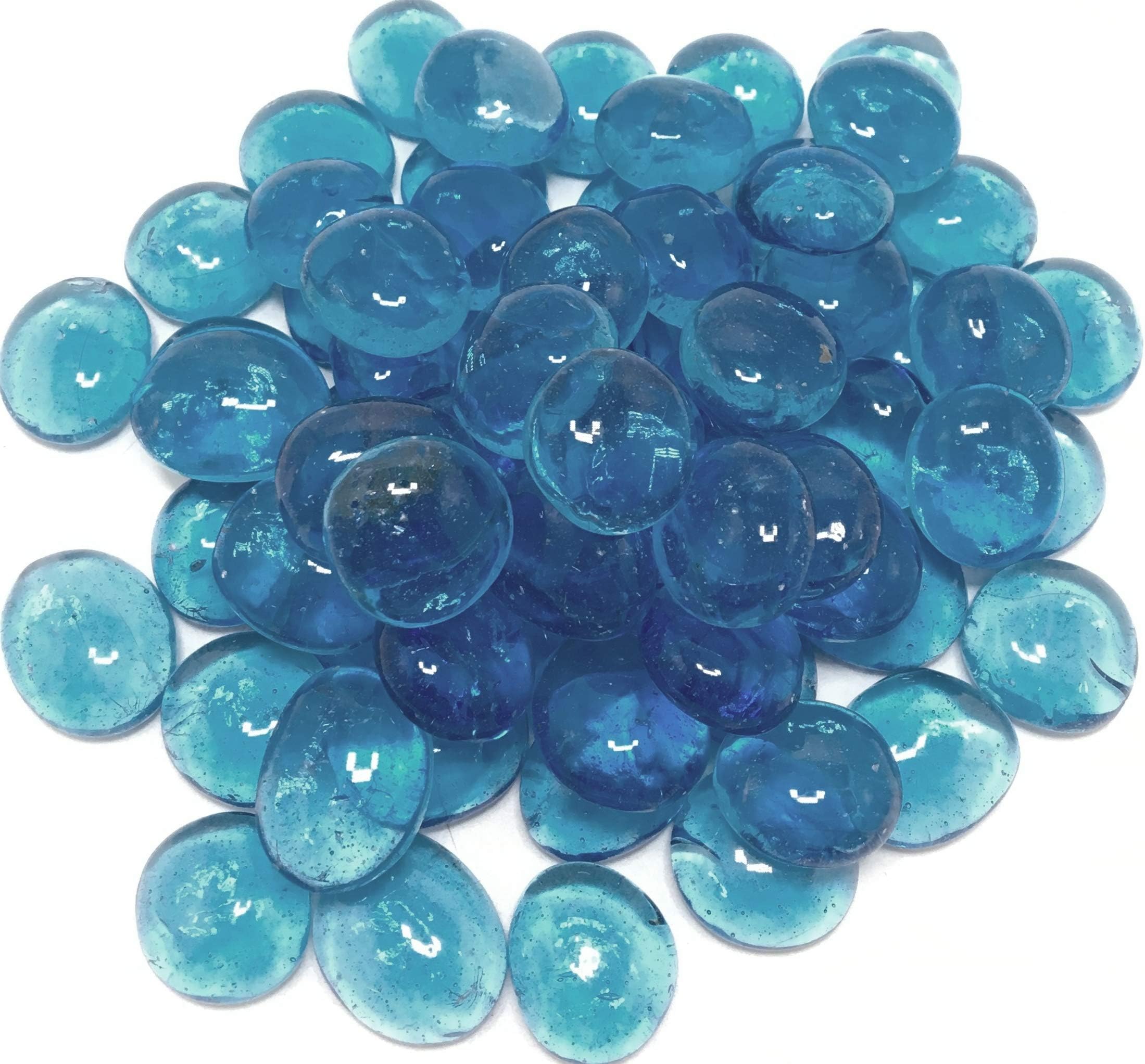 DR Pebbles Decorative Stones for Home Decor (Firozi Light Blue, 950 g)