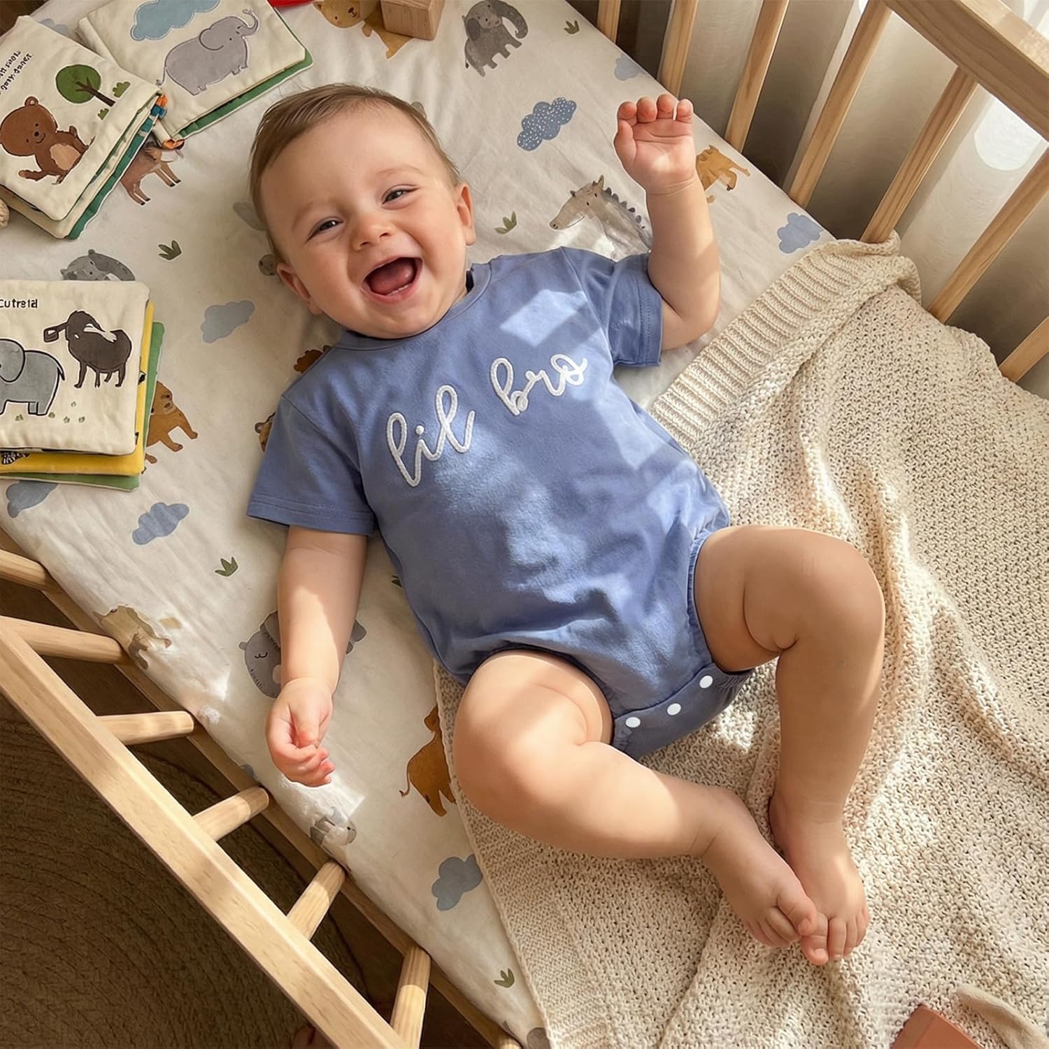 Rtnnsbbfcm Baby Girl Boy Summer Clothes Little Sis/Bro Romper or Big Sis/Bro T-Shirt Tops Newborn Toddler Matching Outfits - Image 2