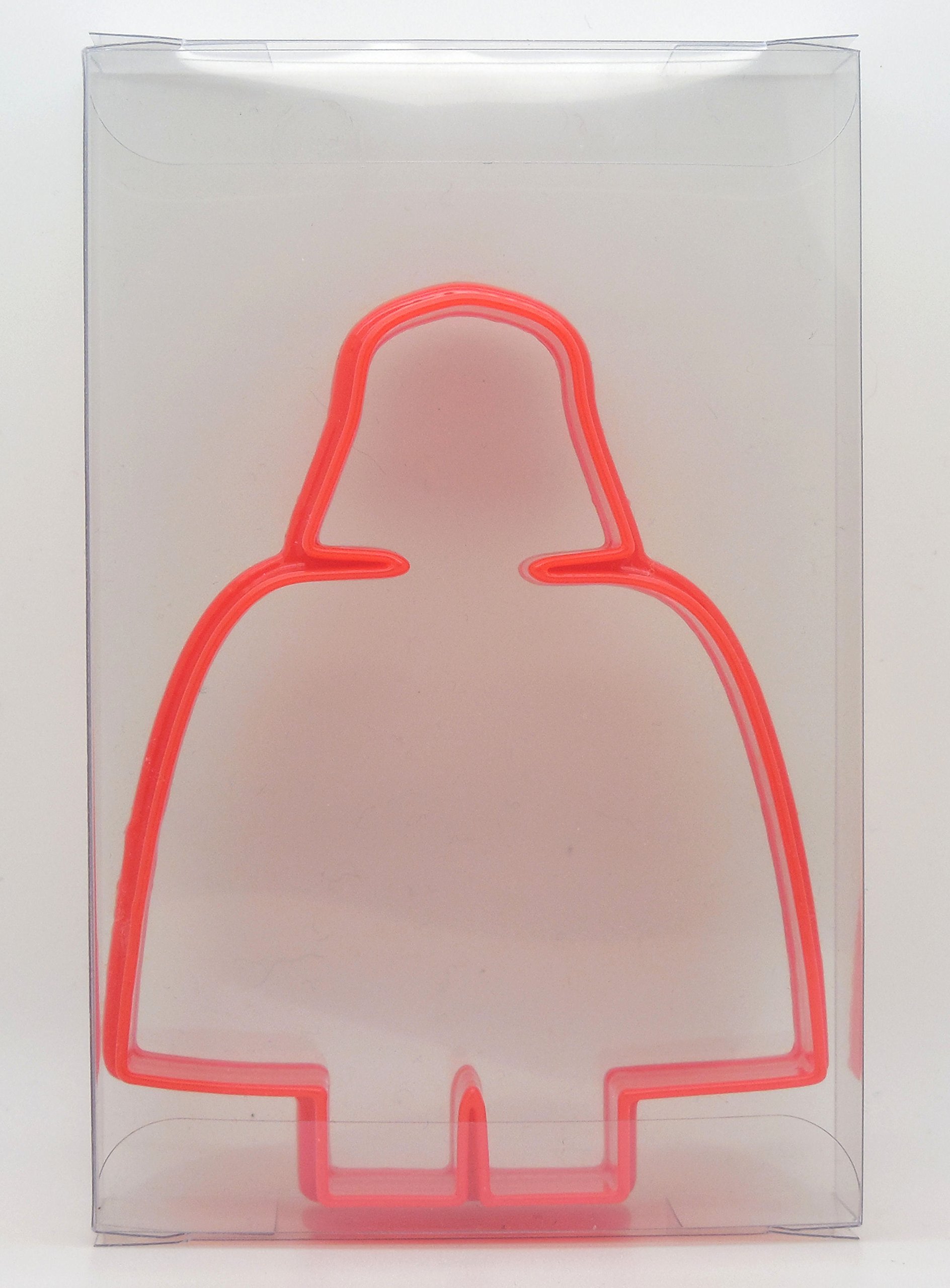 Goggly Red Darth Vader Minifigure Cookie Cutter, Biscuit, Pastry, Fondant Clay Cutter