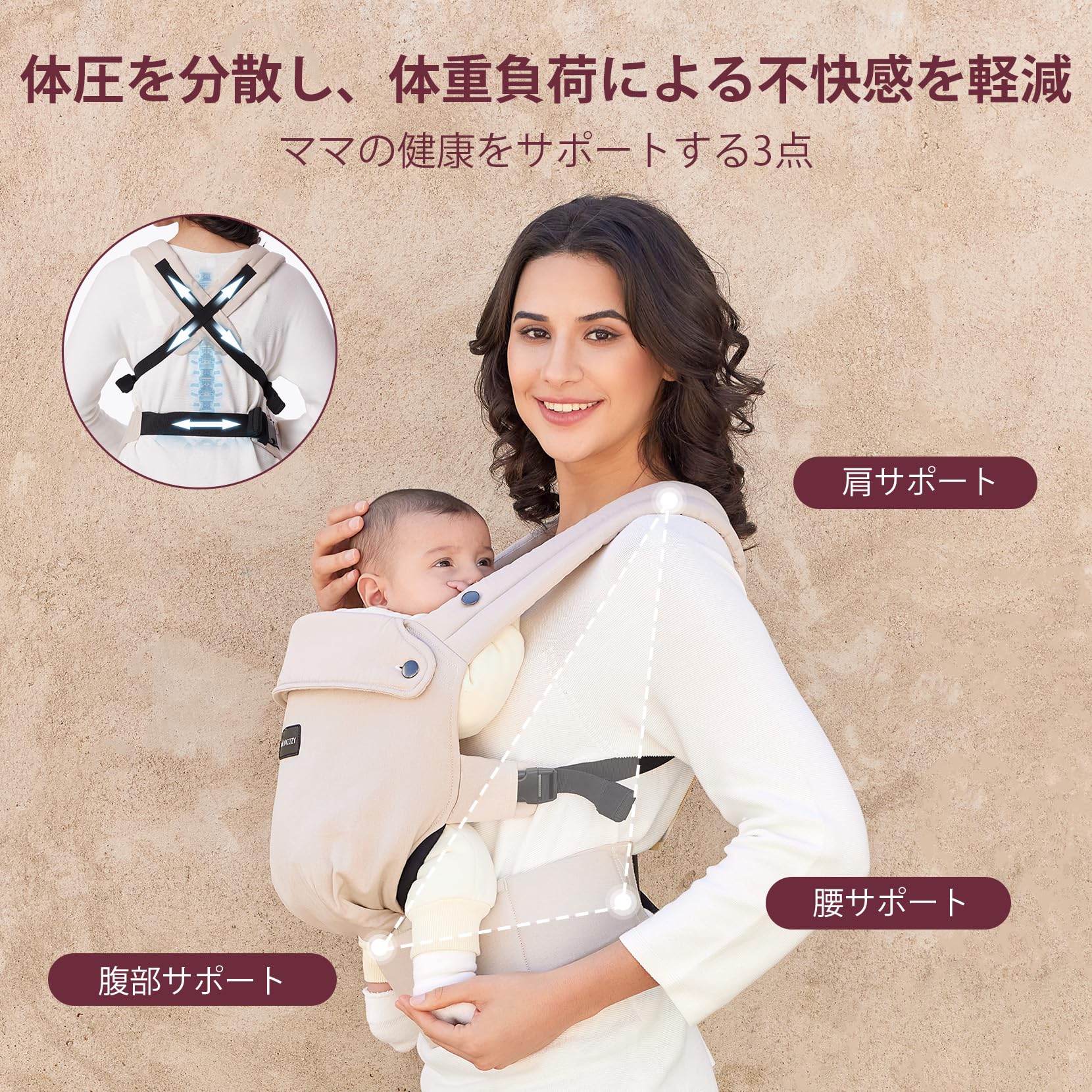 子供用品 ベビー用品 ベビーキャリア、抱っこひも Amazon.co.jp: Momcozy ベビー 抱っこひも 抱っこ紐 新生児 ベビー