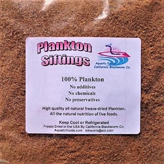 Aquatic Foods Inc. Freeze Dried Pacific Plankton Semi Powdered Siftings for Fry, Babies, Small Fish and DIY Fish Food Makers - 1-lb