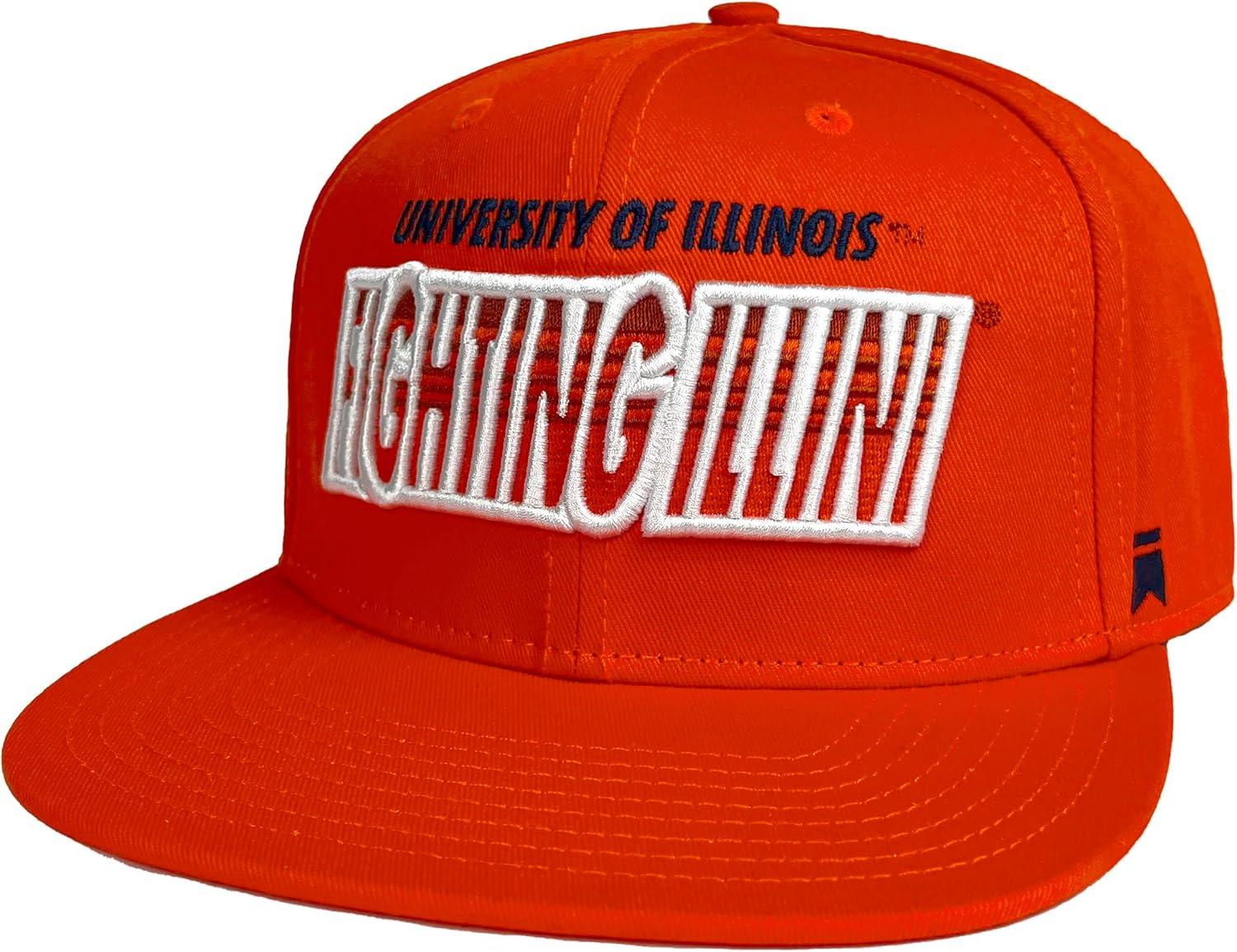 Official Collegiate Adjustable Snapback Flat Brimmed 6 Panel Hat - Gradient Team Collection