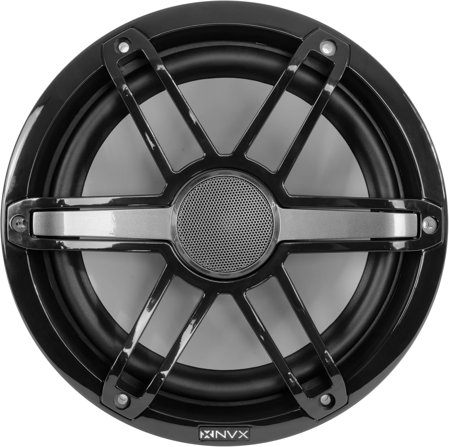 NVX® MVSP8 Premium 8" 2-Way Marine Coaxial Speakers (Pair), 750W Max, 250W RMS, 1” Silk Dome Tweeters, with RGB LED Lighting for Boats/UTV/ATV/SxS/Powersports (White and Black Grilles Included) - Image 3