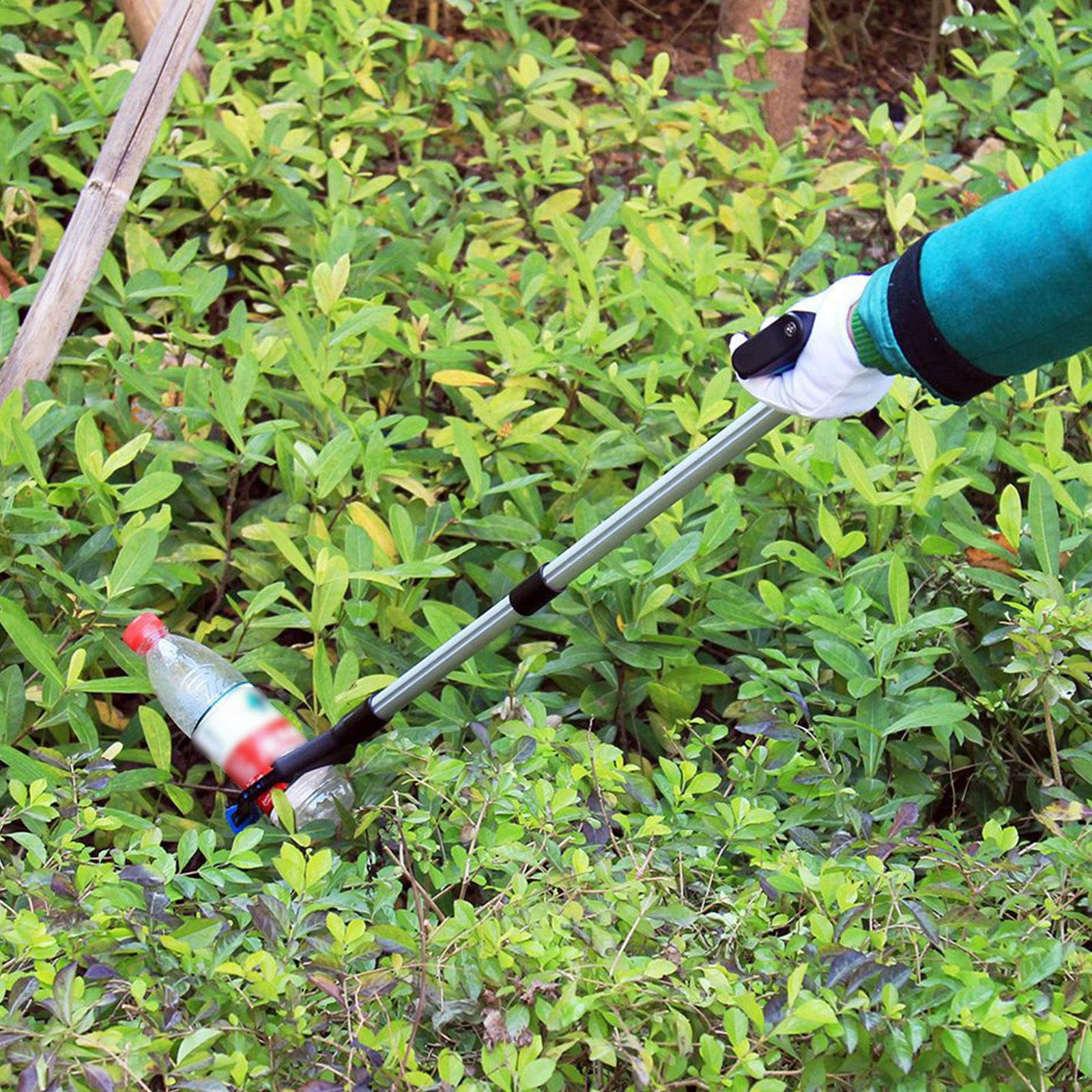 AMNOOL Agarrador de Alcance Extra Largo de 32 Pulgadas para Ancianos - Pinza Plegable y Herramienta de Alcance con Mordaza Giratoria (Paquete de 2),Blue