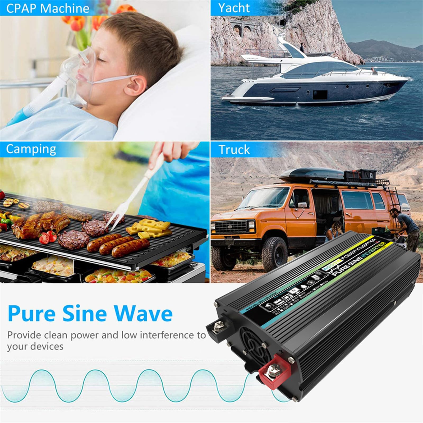 1 Satz 800 W Off-Grid-Solarpanel-Kit mit 50 A-Laderegler – wasserdicht und tragbar for Wohnmobile, Camper und Outdoor-Abenteuer(75W)