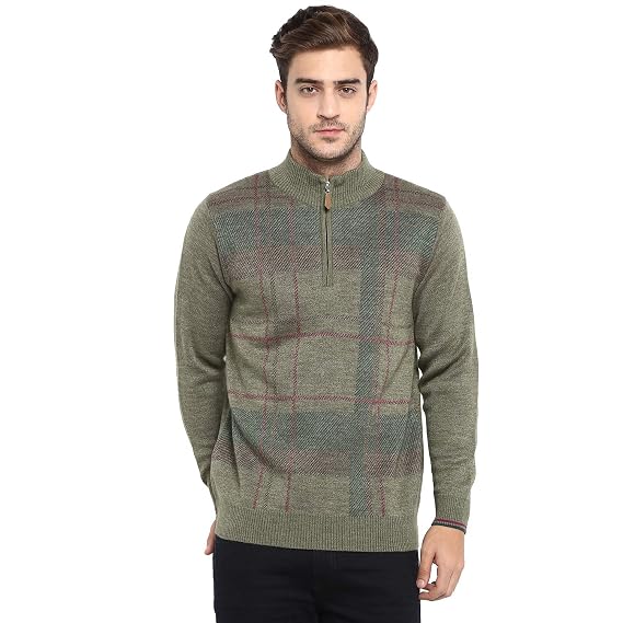 Monte Carlo Brown Printed Wool Blend 