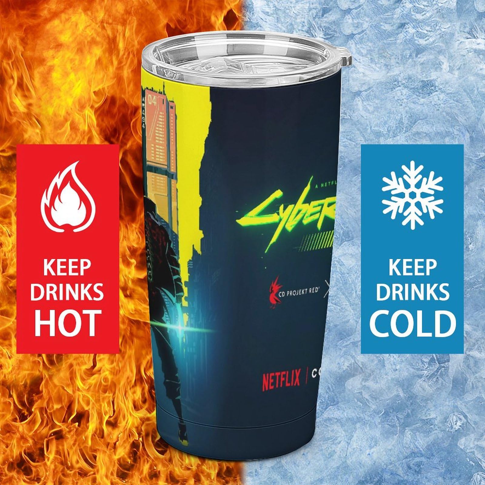 携帯用真空断熱タンブラー 350ML/500ML*8 Amazon | タンブラー ふた付き 真空断熱 サイバーパンク2077 トラベル