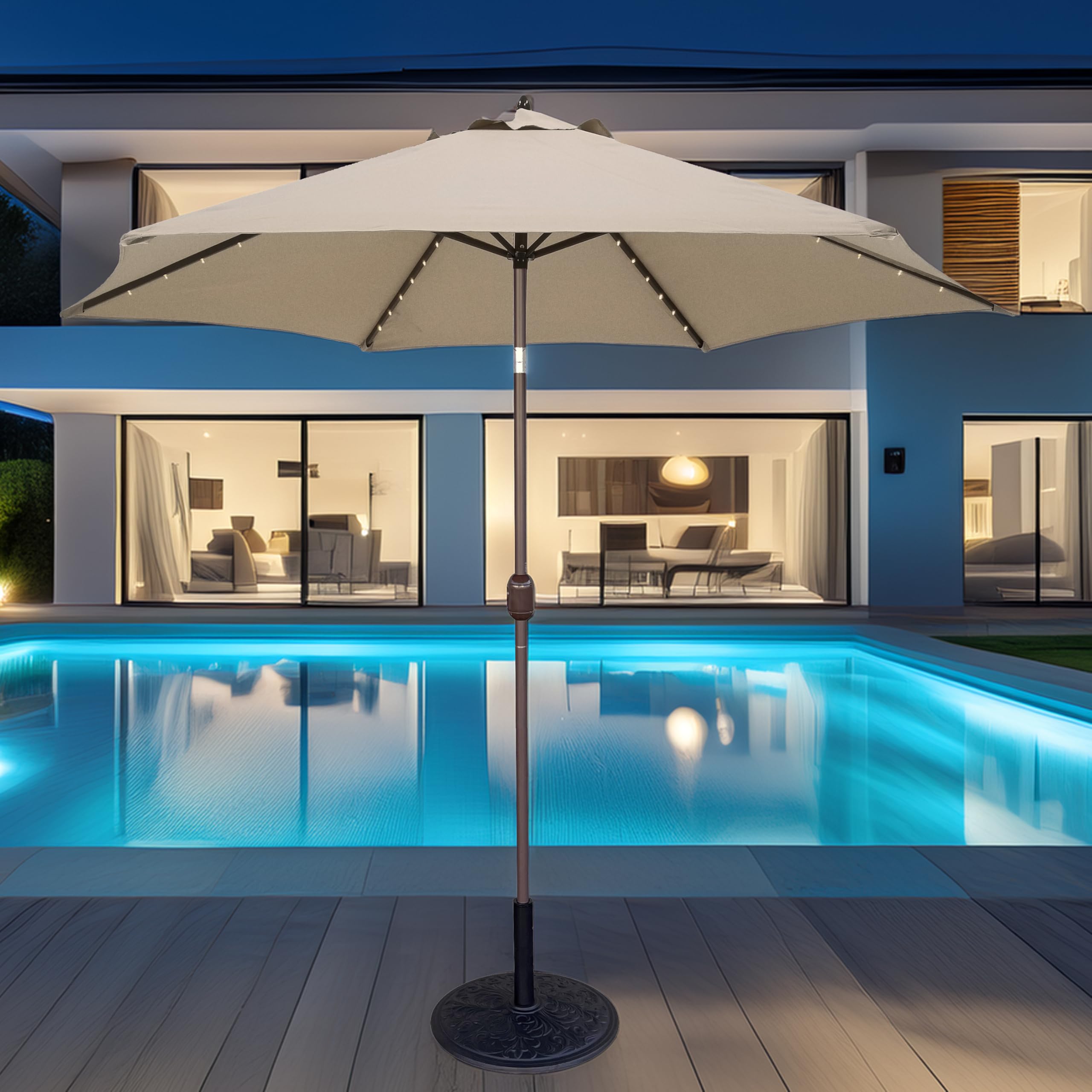 Amazon.com : Tropishade Tropilight LED Lighted 9 ft Bronze