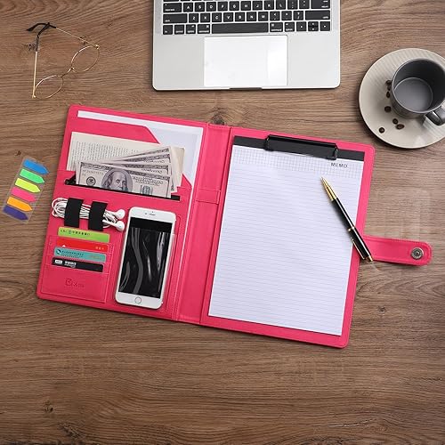 Miniatura 10 de Portafolio de negocios de 12.8 x 9.6 pulgadas, el teléfono inteligente se puede utilizar en organizador de documentos, carpeta de archivos de