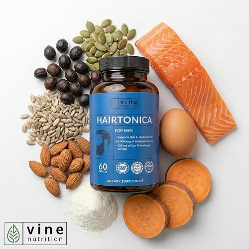 Miniatura 5 de Vine Nutrition Hairtonica - Revive el crecimiento del cabello con vitaminas y suplementos nutricionales esenciales, apoya el cabello más grueso y
