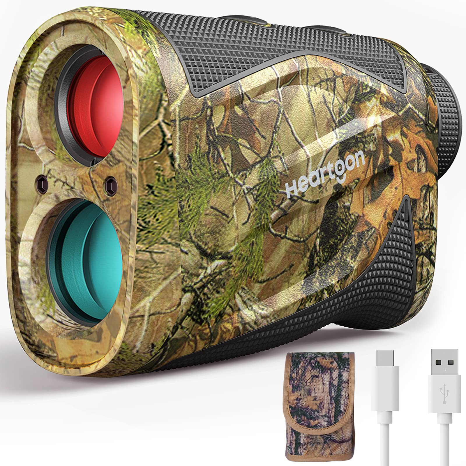 Buy Hunting Rangefinder, Heartgon 1200 Yards Rechargeable Camo Laser