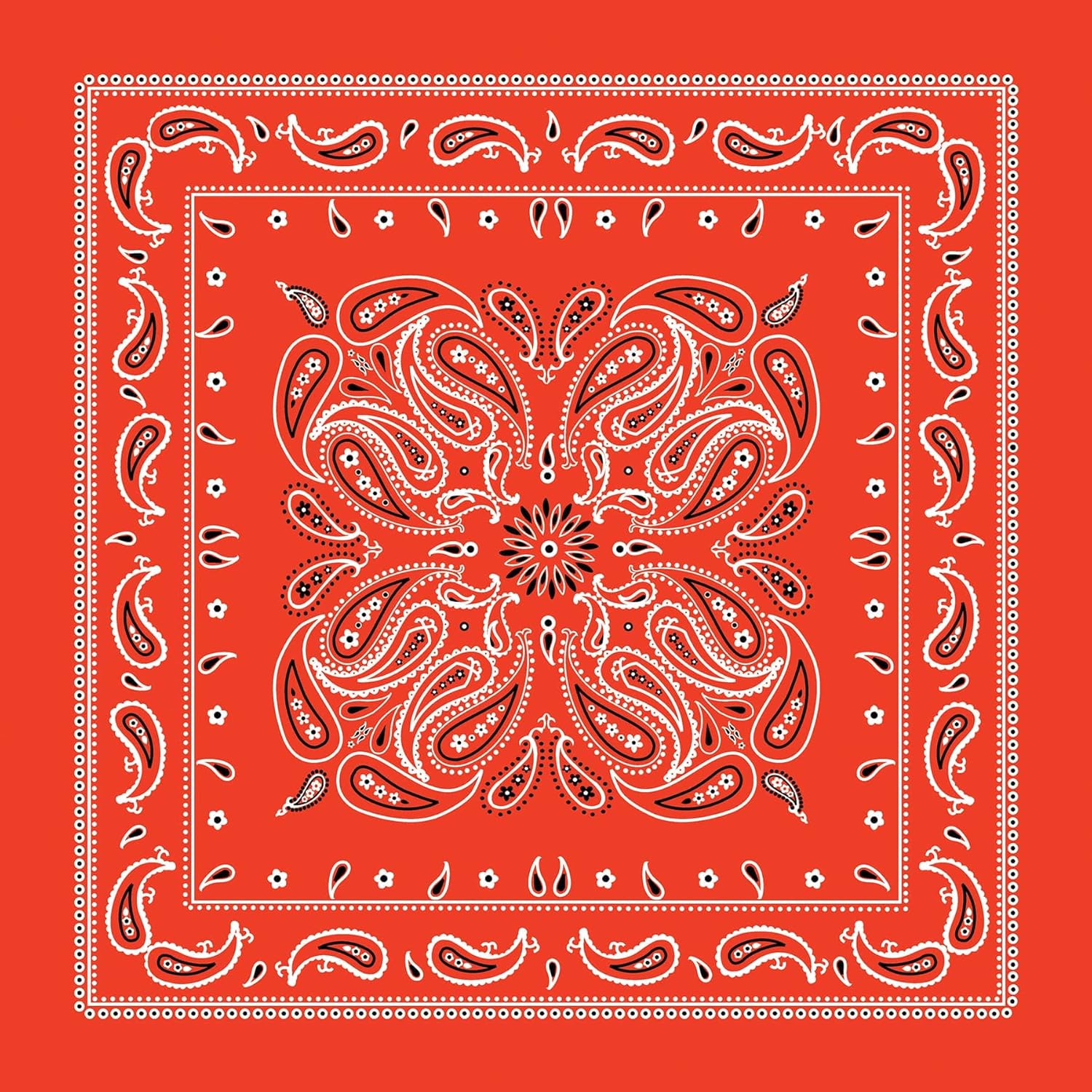 Make Market Paisley Bandana, 12 Pack