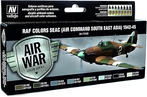 Vallejo RAF Colors SEAC (Air Command South East Asia) 1942-1945 'Air War Color Series' modelo de pintura
