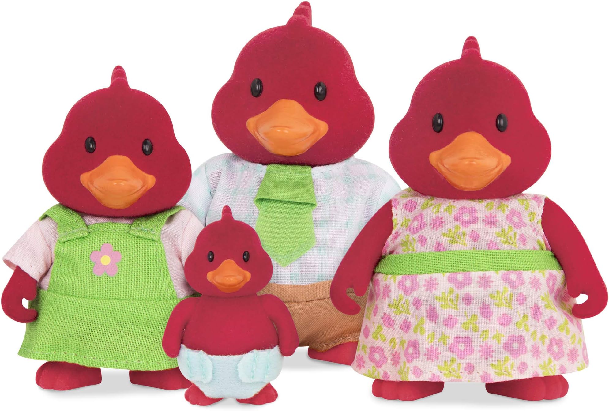 Li’l Woodzeez – Animal Figurines – Cardinal Toy – Collectible Figurines – Bird Family – 3+ Years– The Tailfeather Cardinals