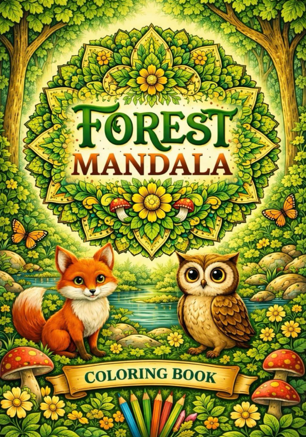 Forest Mandala: Peaceful Forest Designs for Relaxation and Mindfulness