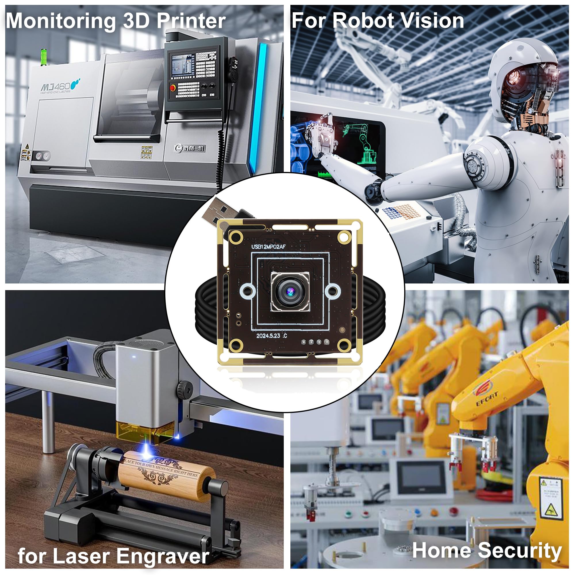 Svpro Modulo fotocamera USB 12 MP AF 4K 30fps Webcam Board per computer UVC USB2.0 1080P 60fps PDAF PC Camera IMX362 Machine Vision Telecamera industriale