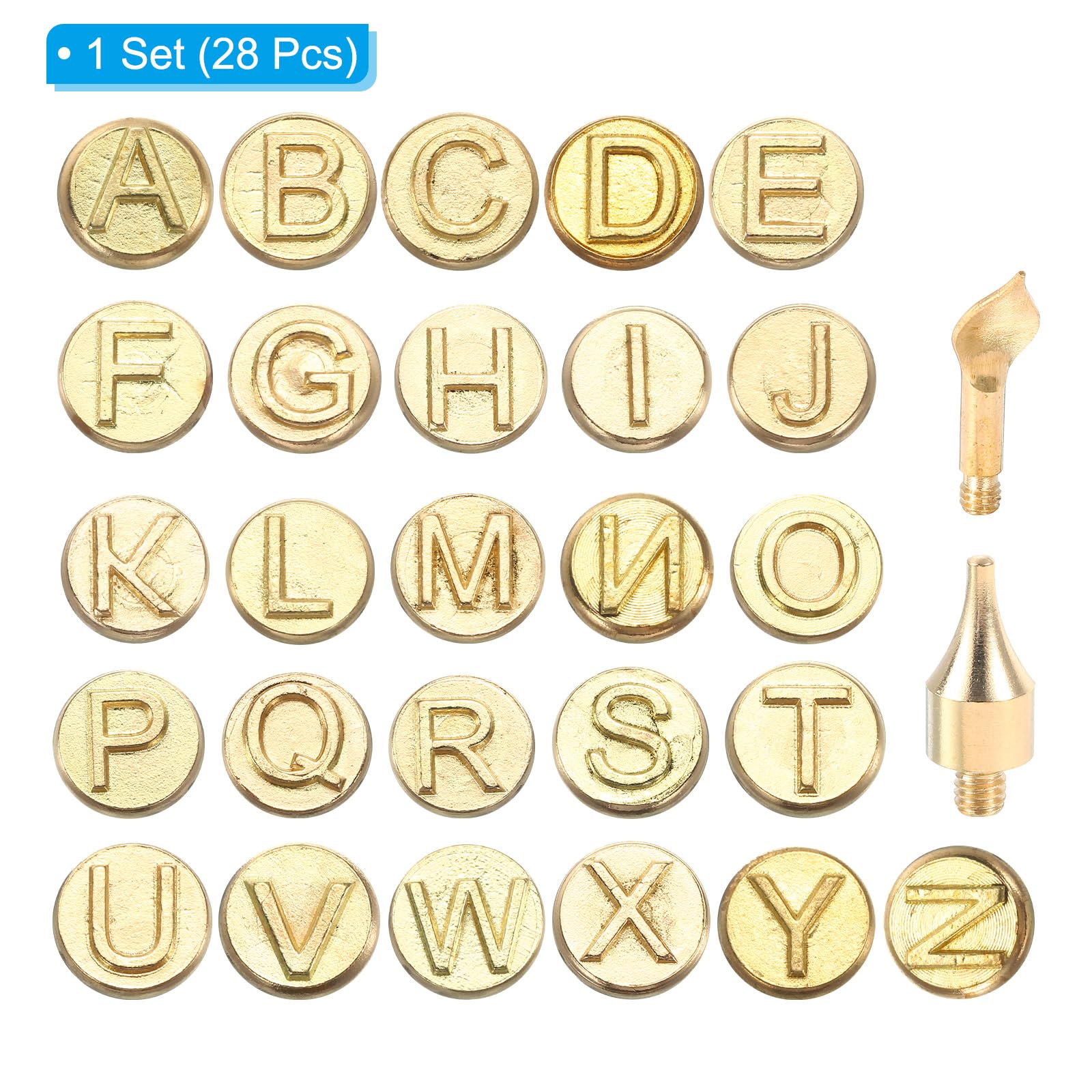 PATIKIL 28pcs Wood Burning Kit, Letter Wood Burner Tool Alphabet for Beginners Embossing Carving DIY Adults Crafts Pyrography - Image 3