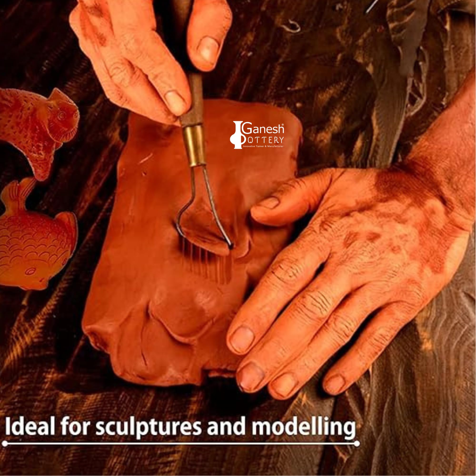 Natural Terracotta Clay - Sculpting & Pottery -9