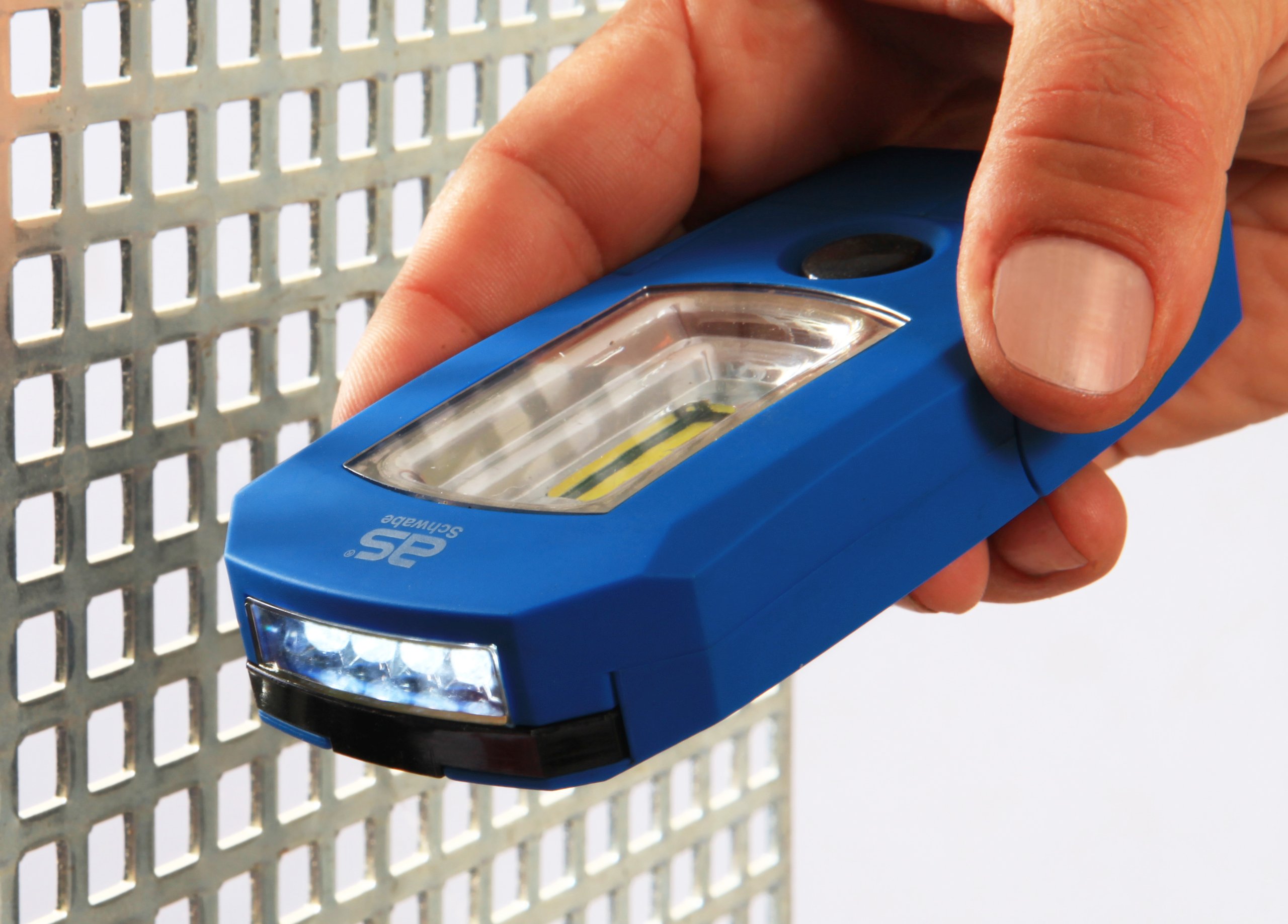 as - Schwabe Lichtfabrik LED Akku Handlampe EVO 2, Inspektionslampe, 3 W, 10 mit 3 LEDs, 42807