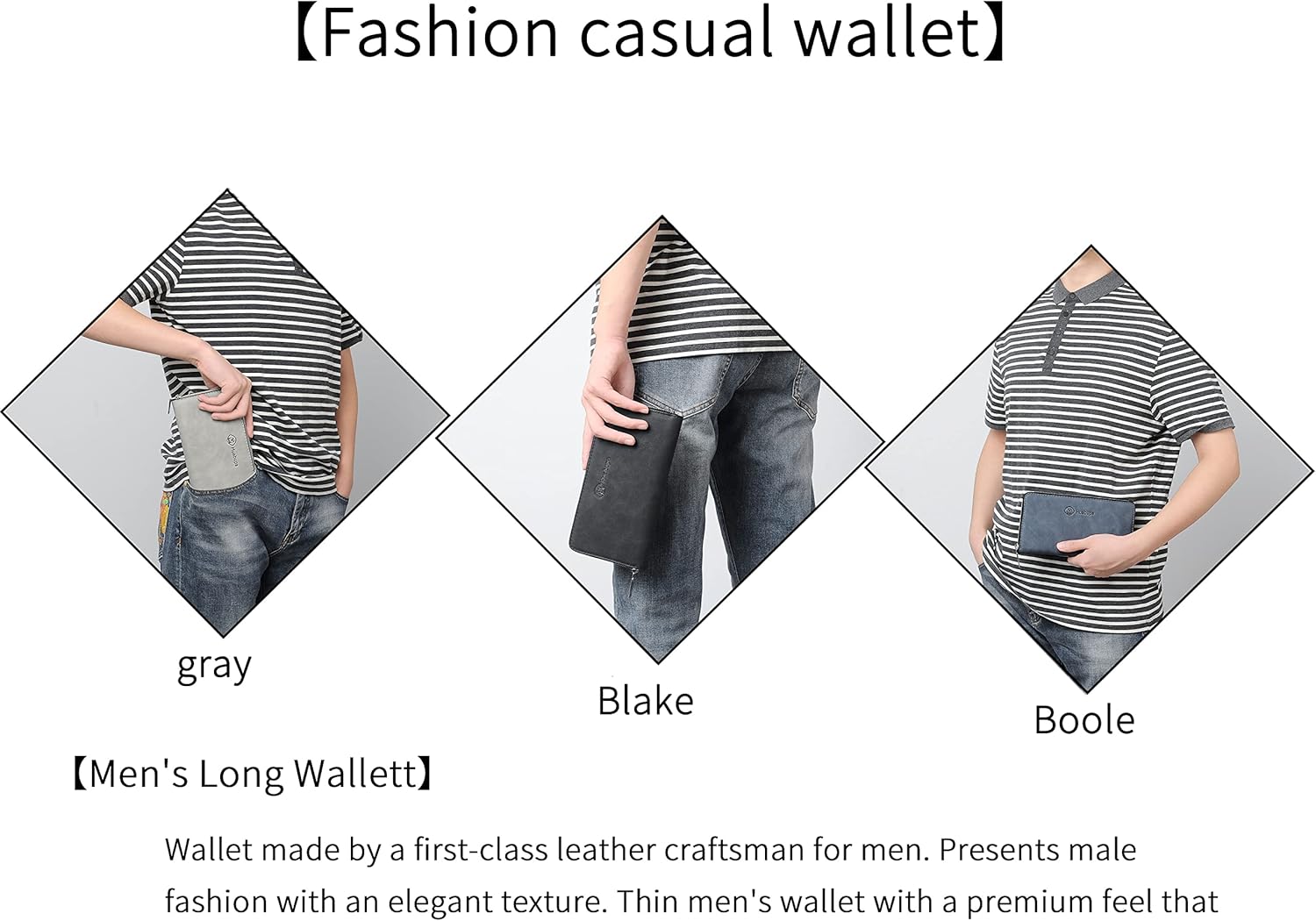 FSD. WG Mens Leather Wallet with Money Large Hand Bag Big Clutch Wallet Gifts for Men - Image 2