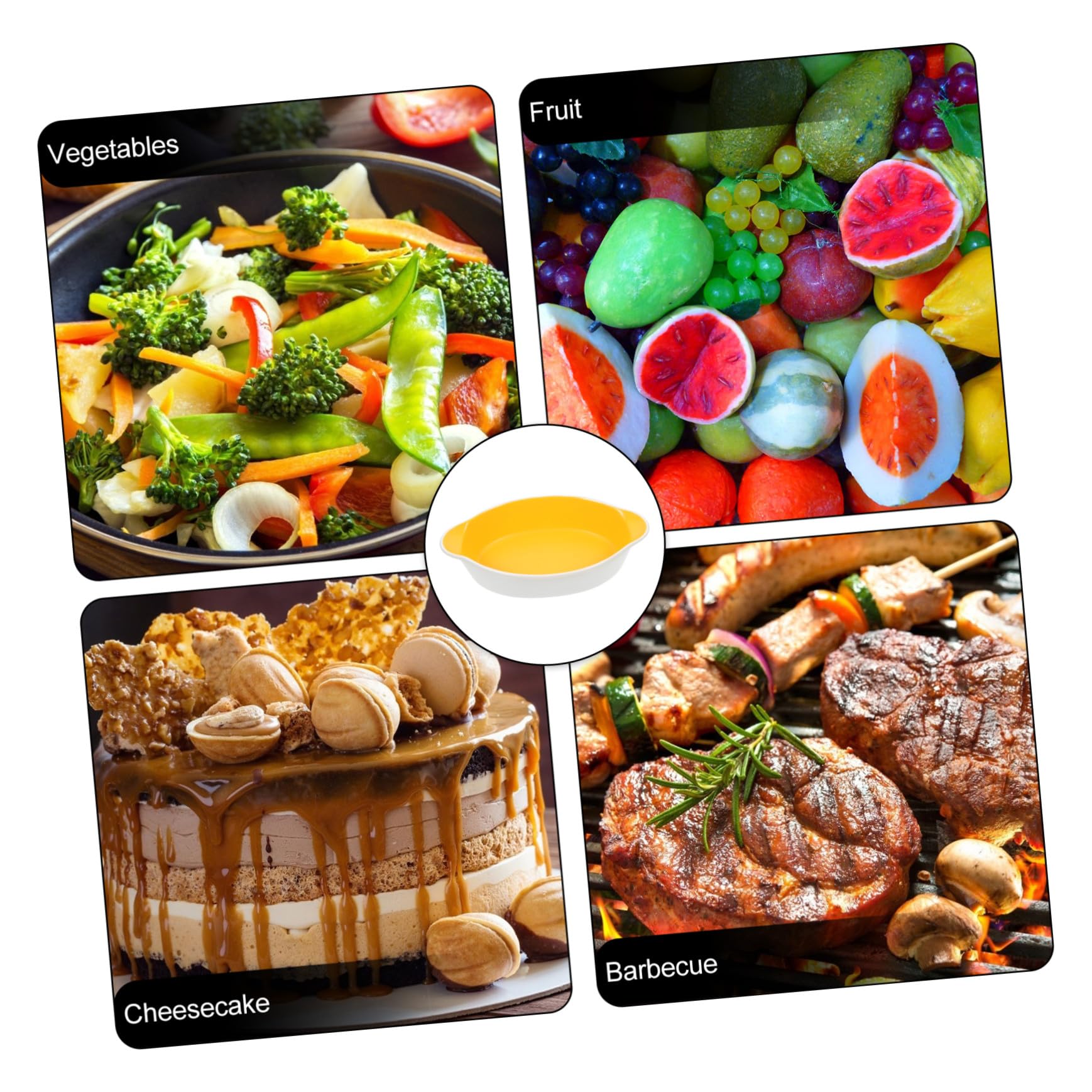 Bandeja de Cerámica con Doble Asa, Profunda, Amarilla | Bandeja Rectangular para Asar, Diseño de Patrón Único, Uso para Lasaña y Fruta