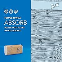 Vista 5 de Scott Professional Toallas de Papel Universales Multiplegadas, a Granel (03650), Bolsillos de Absorción, Blanco, Toalla de 9.2"x9.4", Comprimida