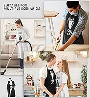 Vista 7 de Mr & Mrs - Delantales para pareja, aniversario, despedida de soltera, boda, compromiso, regalos de Navidad para parejas, juego de regalo de cocina