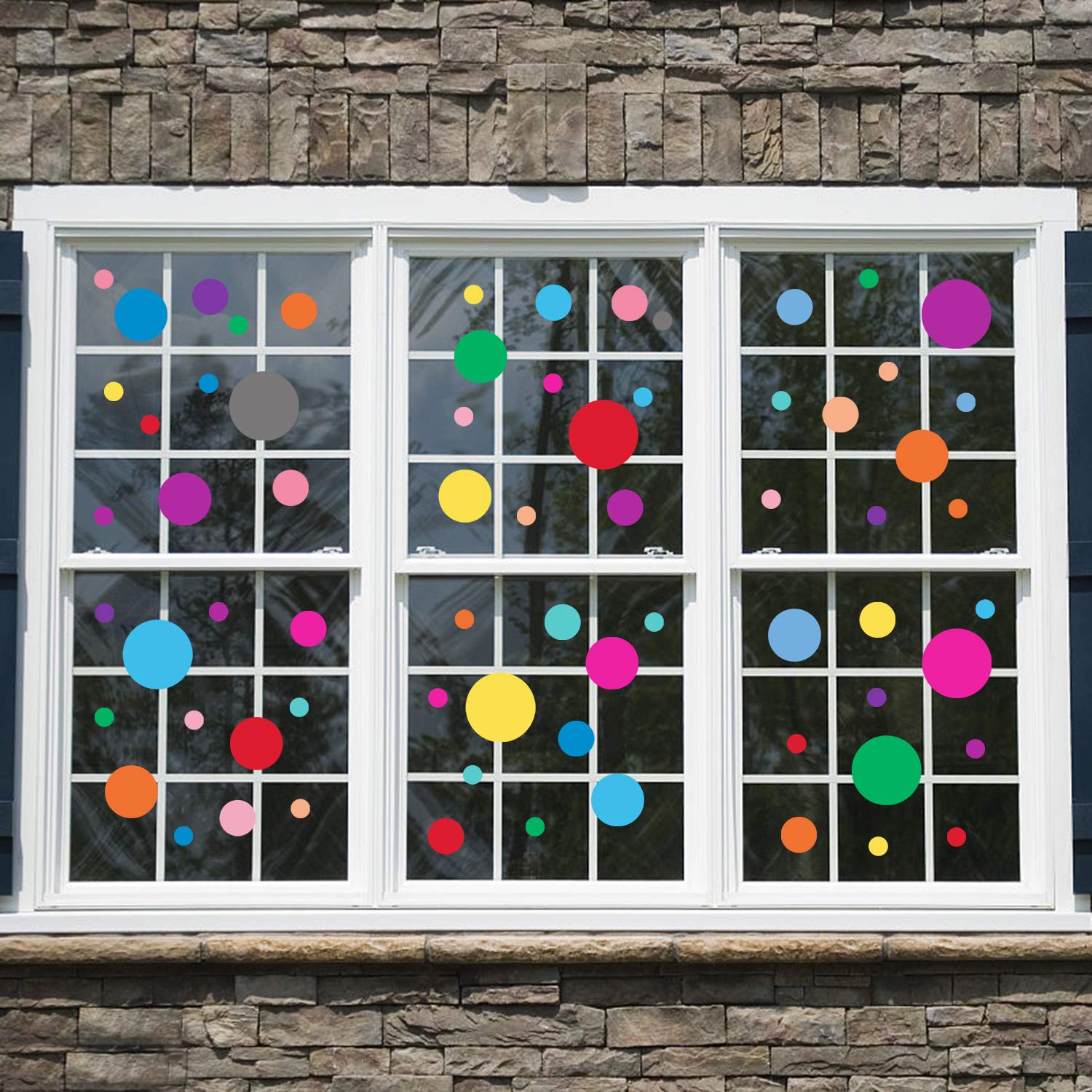 PARLAIM - Pegatinas de Pared para Dormitorio o Sala de Estar, diseño de Lunares, para niños y niñas (130 círculos)