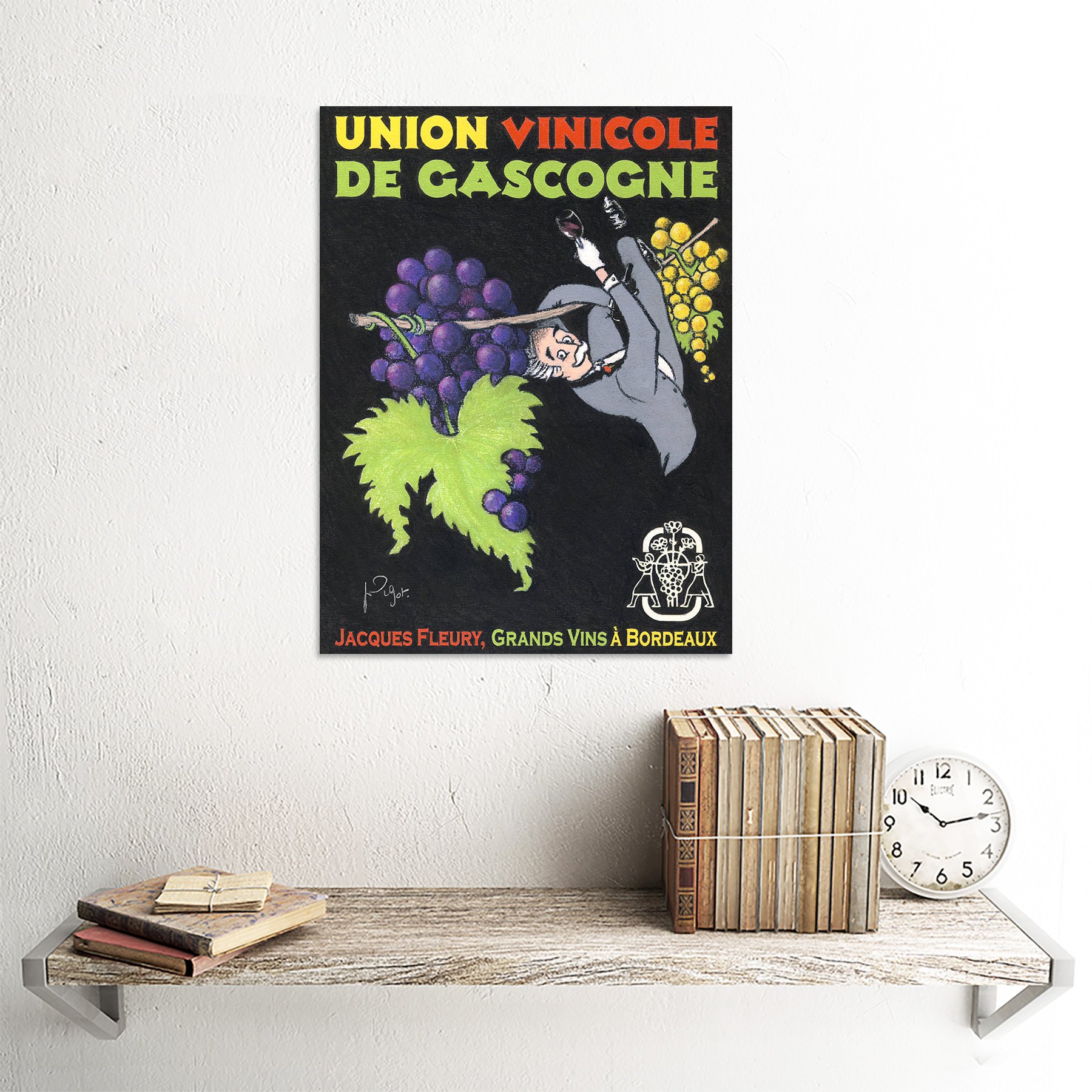 Amazon.co.jp: ADVERT WINE BORDEAUX GRAPES RAISINS UNION VINICOLE