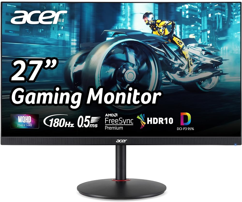 Acer Gaming Monitor 27” Curved ED273 Abidpx 1920 x 1080 144Hz Refresh Rate G-SYNC Compatible (Display Port, HDMI & DVI Ports) thumbnail 5
