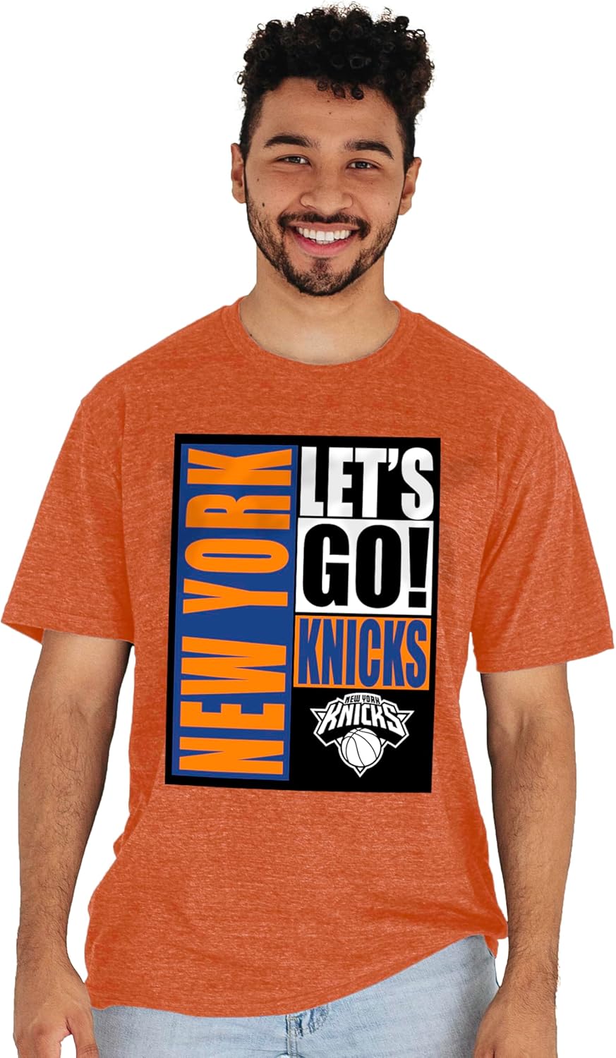 Blue 84 NBA Unisex-Adult NBA Officially Licensed Tri-Blend T-Shirt Vintage Arch Alternate Color