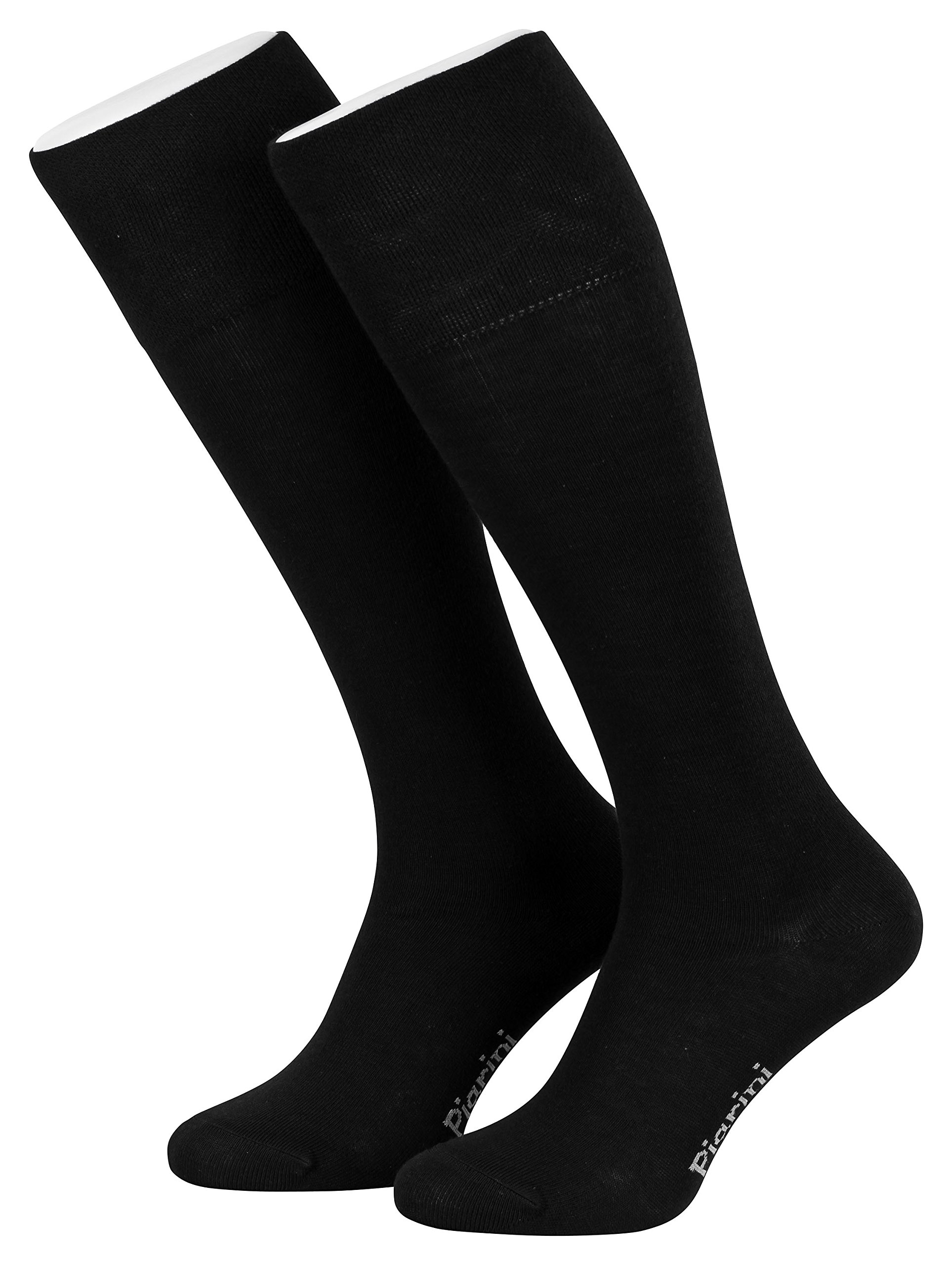Piarini Women's Black ’S Knee-High Socks - Uk6-8 (Eu39-42) - 4 Pack