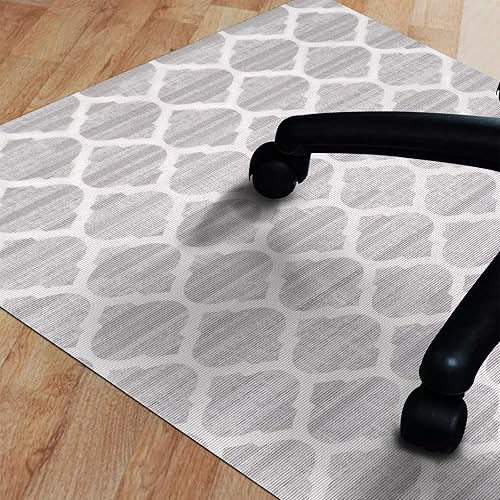 Miniatura 3 de Topotdor Tapete para silla de oficina para suelo de madera dura, para debajo del escritorio, ligero, de pelo bajo, antideslizante, multiusos, para