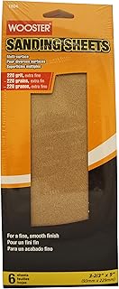 Wooster Brush 1804 Sanding Sheets, 6-Pack