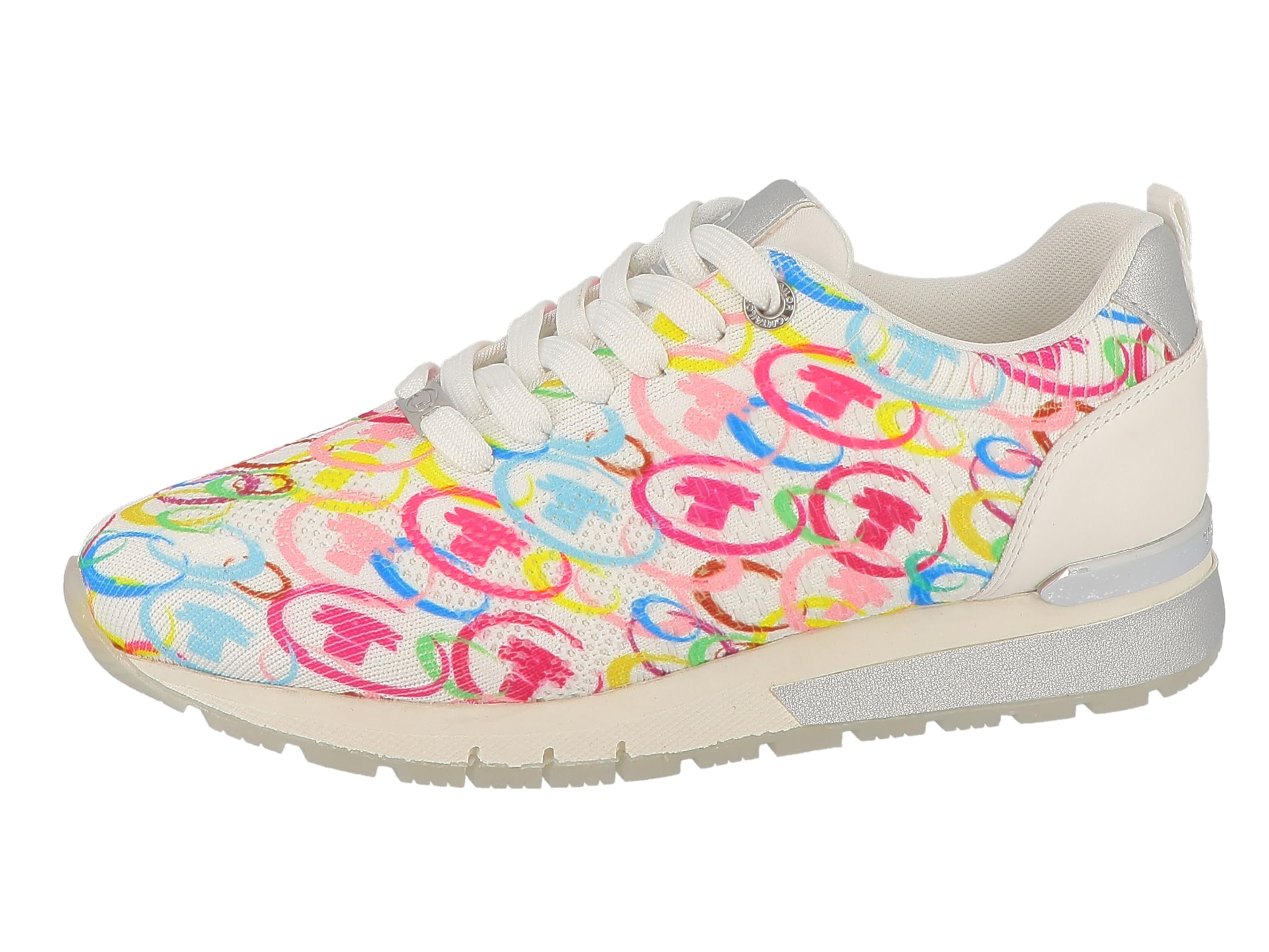 TOM TAILOR Women's 5391102 Trainers, White-Multi, 37 EU, White Multi, 5 UK