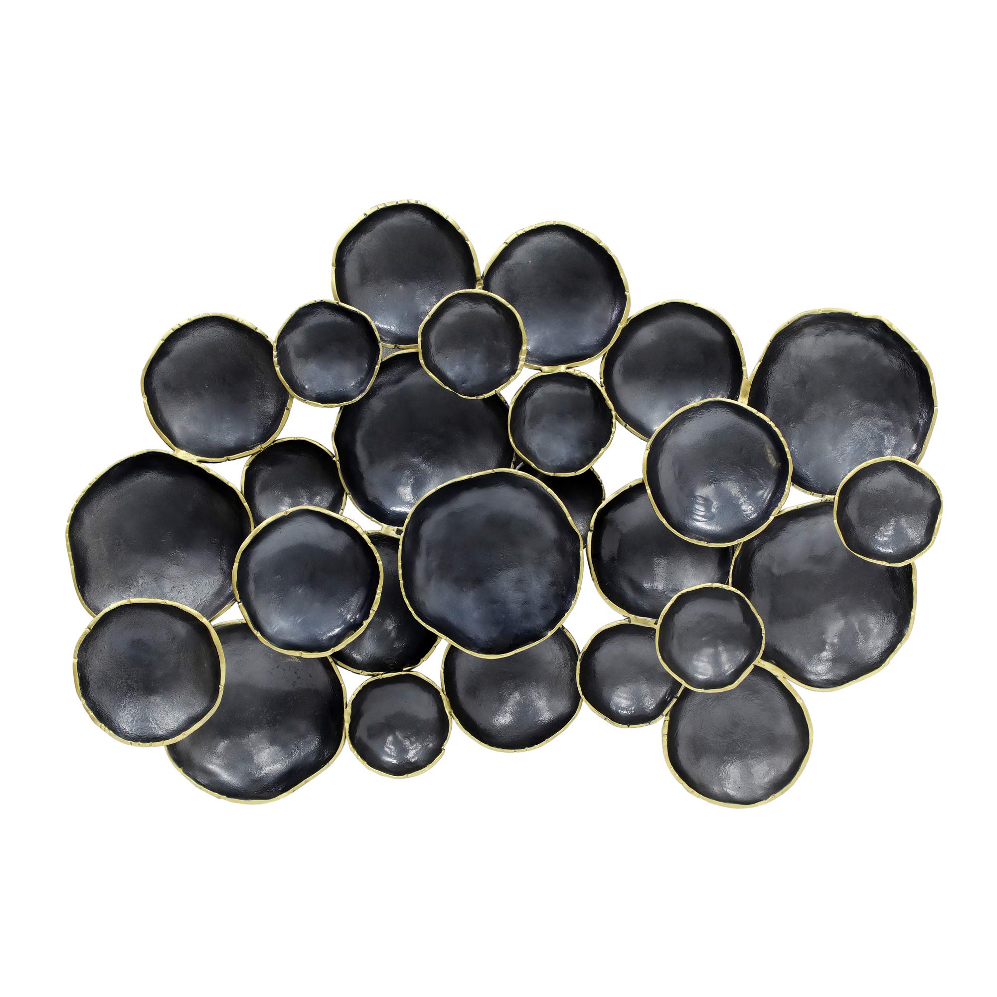 Sagebrook Home Metal 45" Circle Grouping Wall Decor, Gray