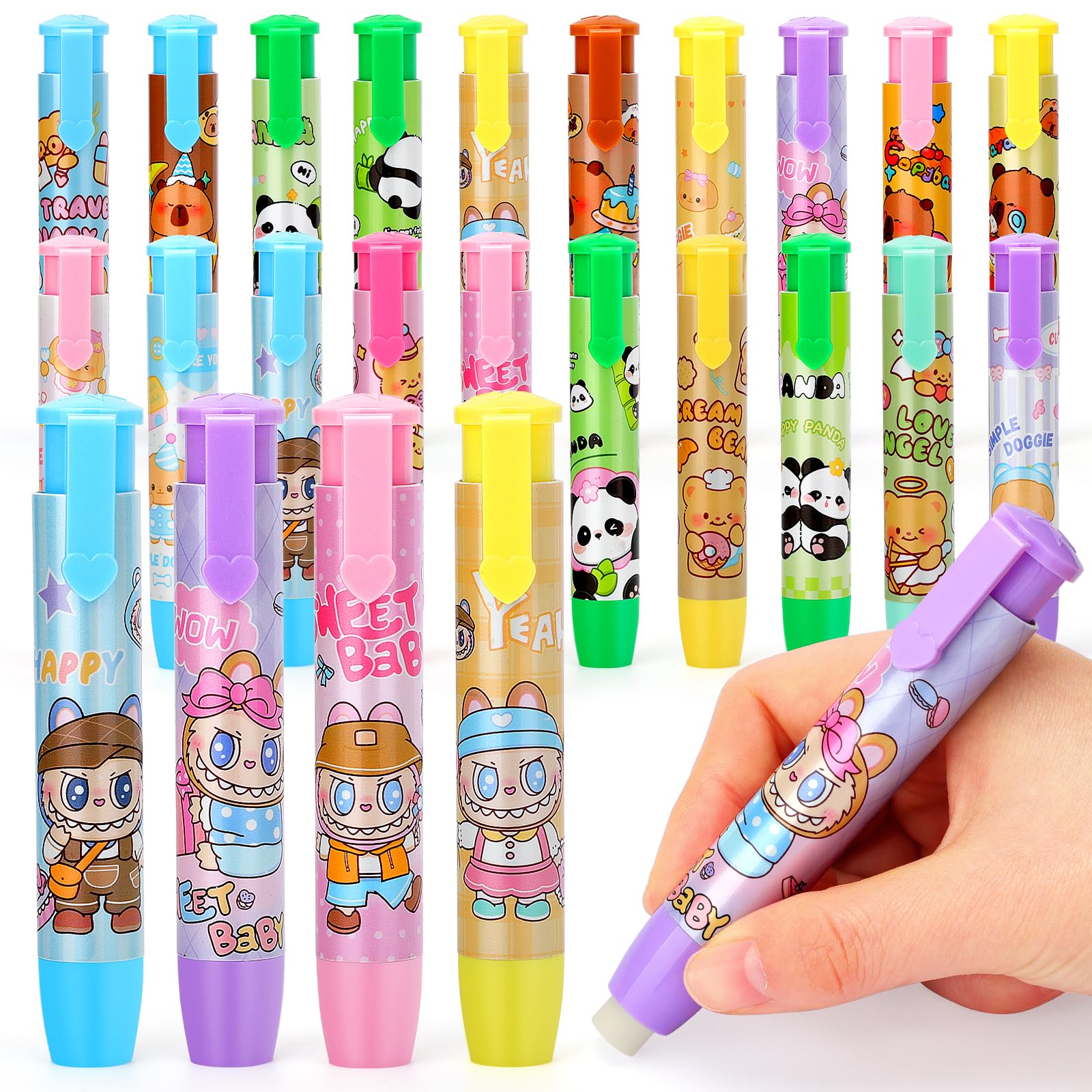 Gadget Compleanno Bambina: 20PCS Gomma Penna Regalini Fine Festa, Gomme da Cancellare Bambini Sacchetti Regalini Fine Festa Compleanno