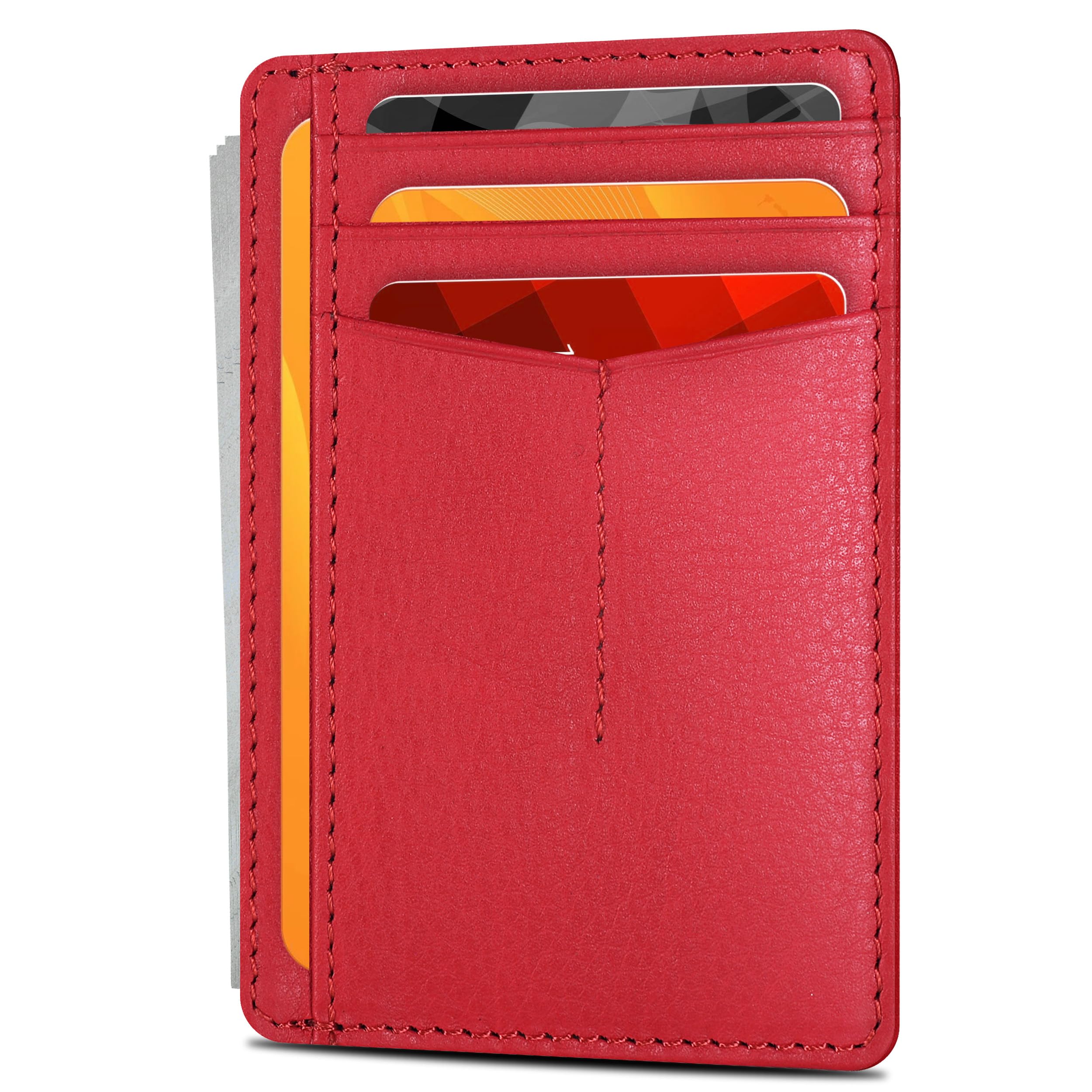 Oak Leathers Leather Slim Minimalist Wallet for Men & Women RFID Front Pocket Leather Card Holder Wallets