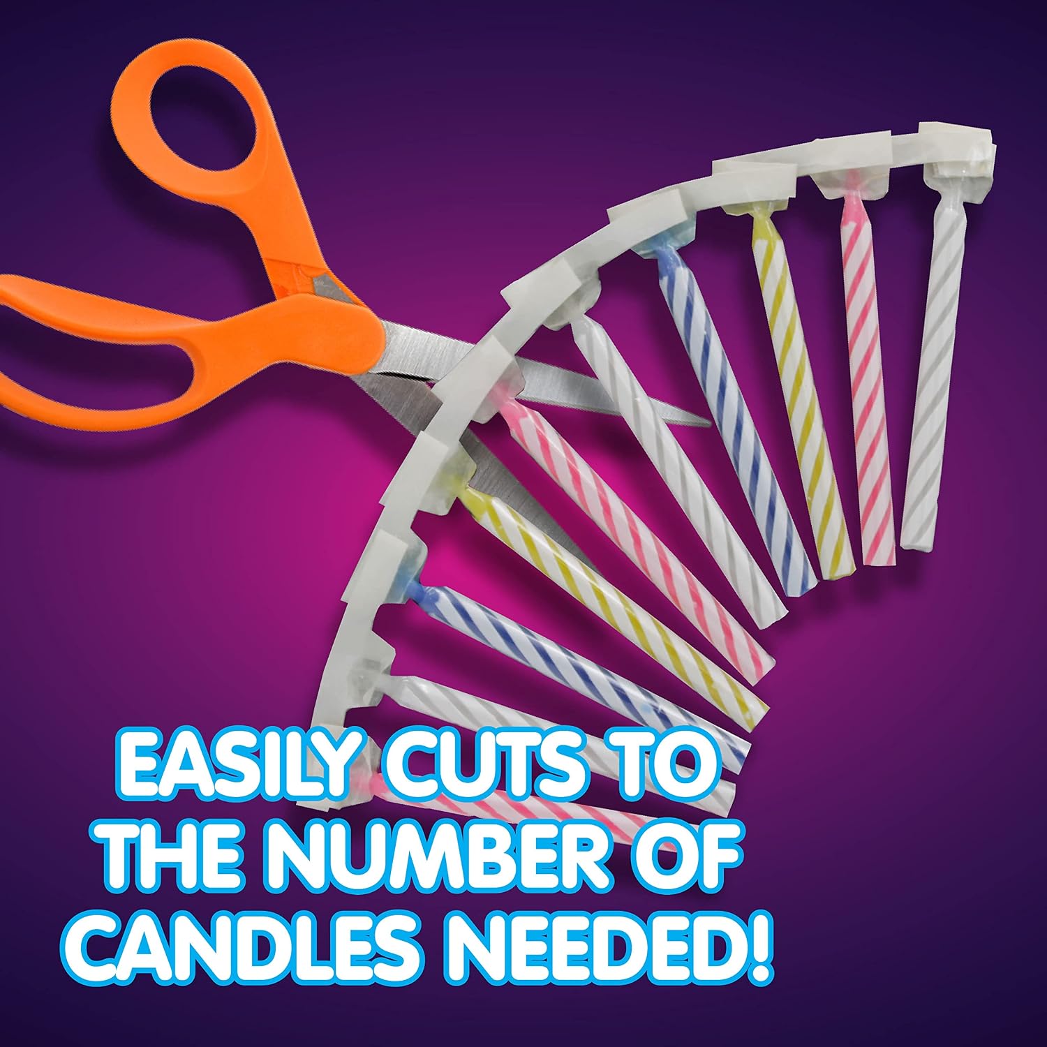 BEST PARTY EVER! Quick Light Chain Reaction Bithday Cake Candles, 48 Count