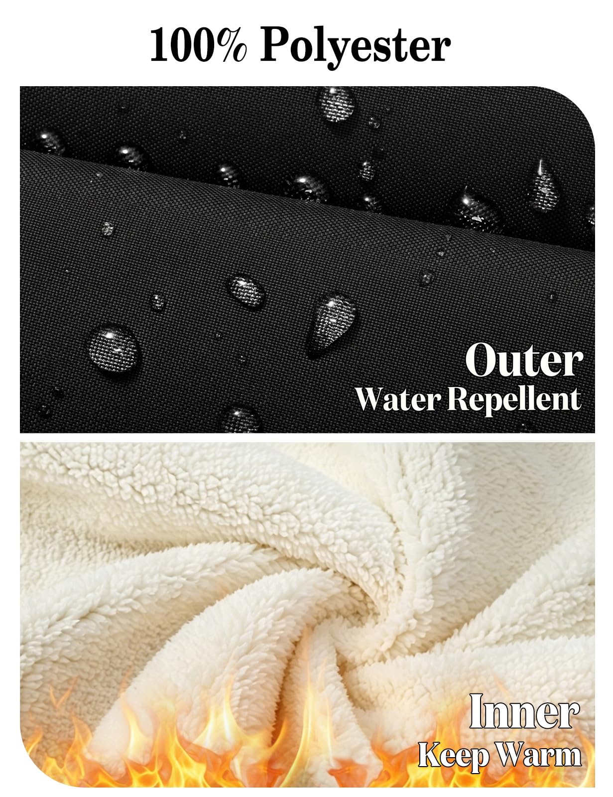 Tuopuda Giacca Donna Lungo Calda Invernale Idrorepellente Cappuccio