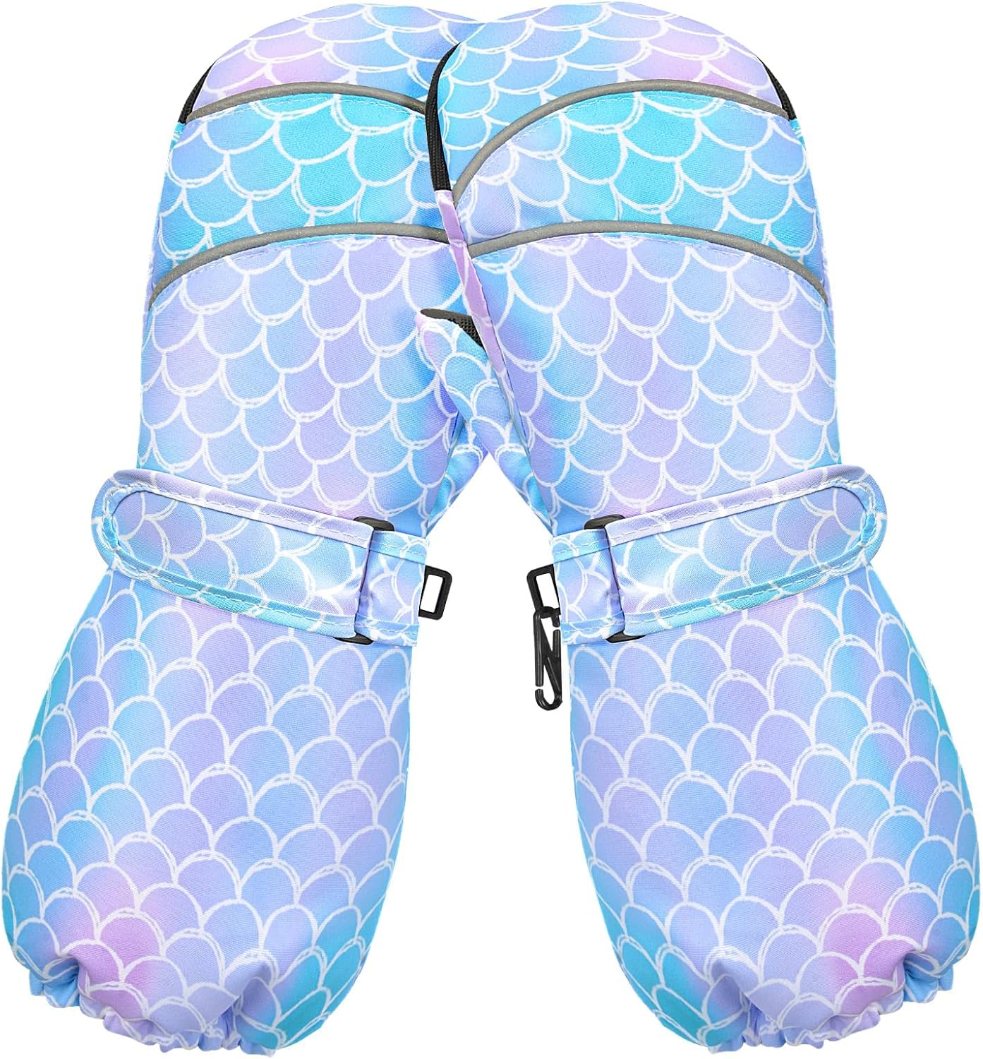 Kids Winter Gloves，Snow Gloves for Kids Girls Rainbow Unicorn 2-4 Years Old