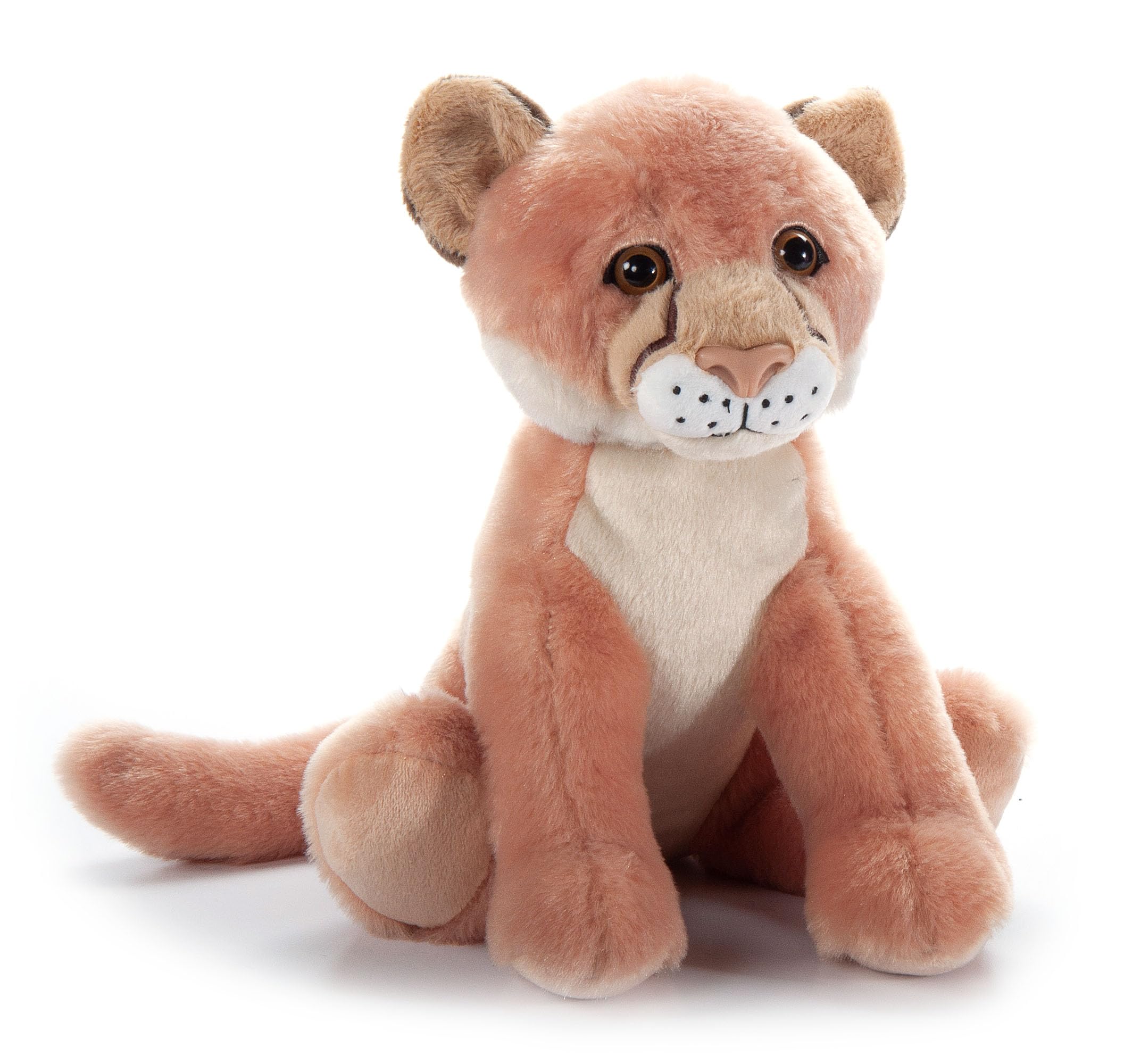 The Petting Zoo Mountain Lion Stuffed Animal, Gifts for Kids, Wild Onez Zoo Animals, Mountain Lion Plush Toy Sitting 12 inches