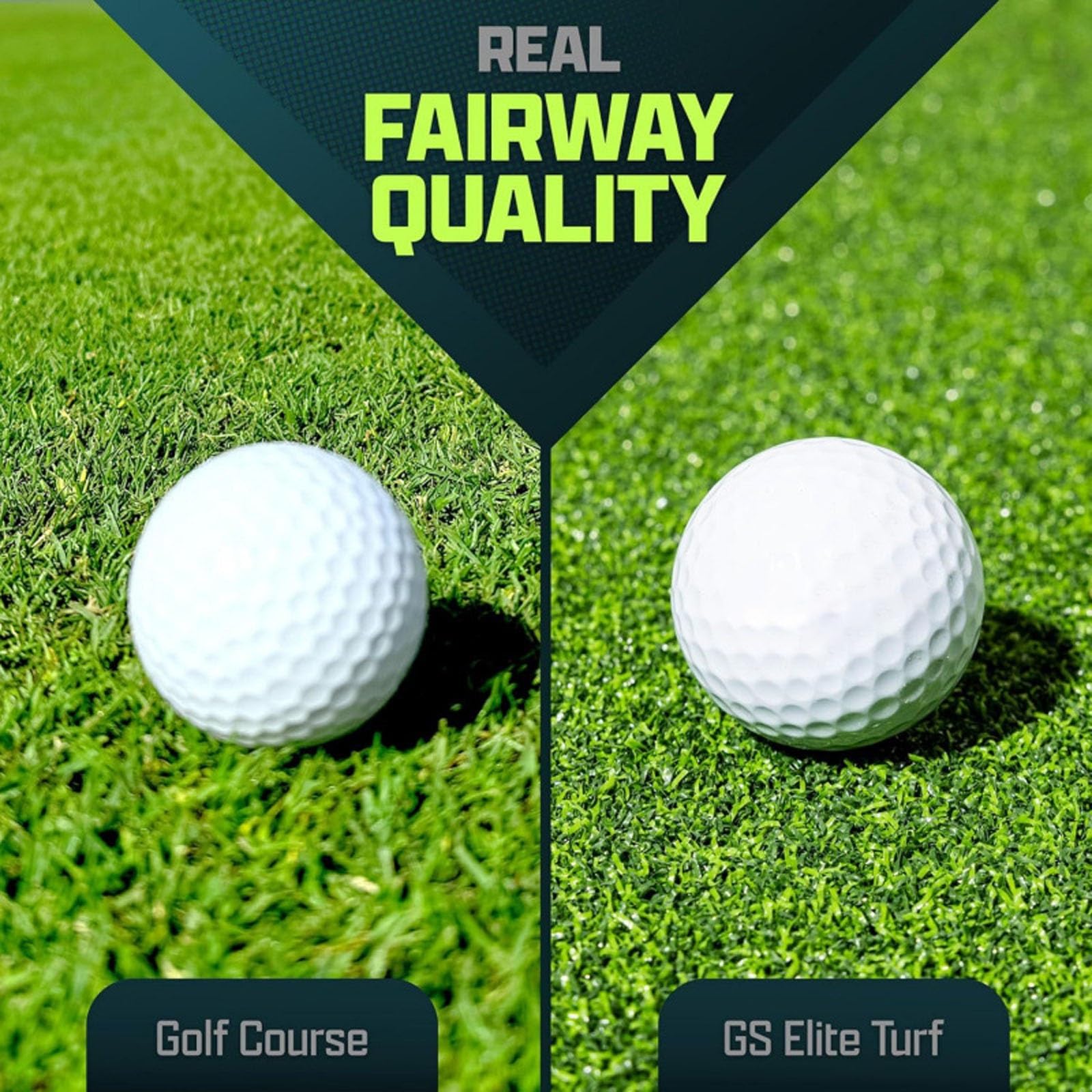 Golf-Schlagmatte, 11mm langes Gras+15mm hochelastisches Kissen