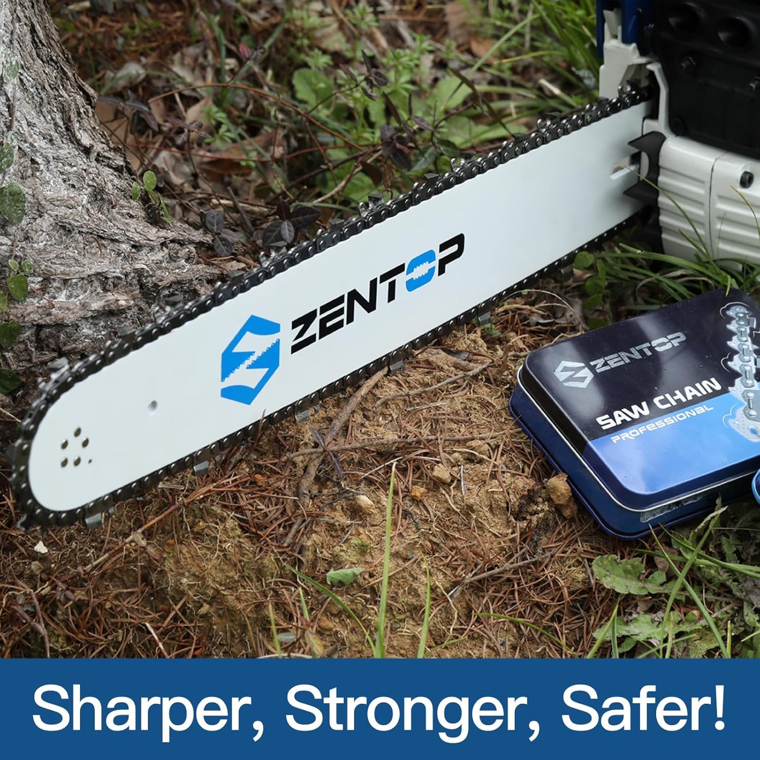 ZENTOP Carbide Chainsaw Chain 16 Inch, 043
