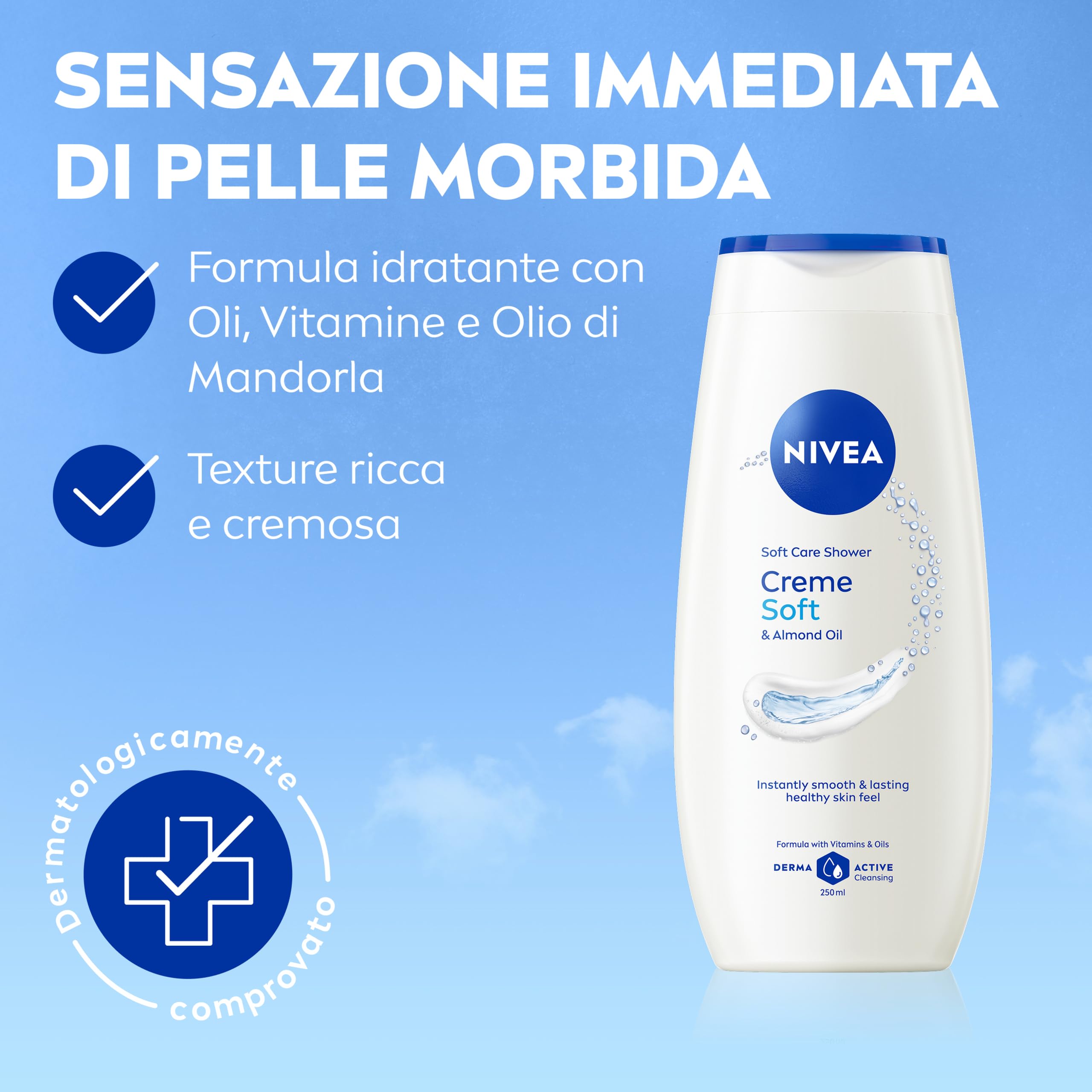 NIVEA SUN Cofanetto con Crema Solare Protect & Hydrate SPF 50+ 200 ml, Crema solare viso 50+ Luminous630 40 ml, Doposole Hydrate 200 ml e Bagnodoccia Creme Soft 50 ml in omaggio – Kit Esclusiva Amazon