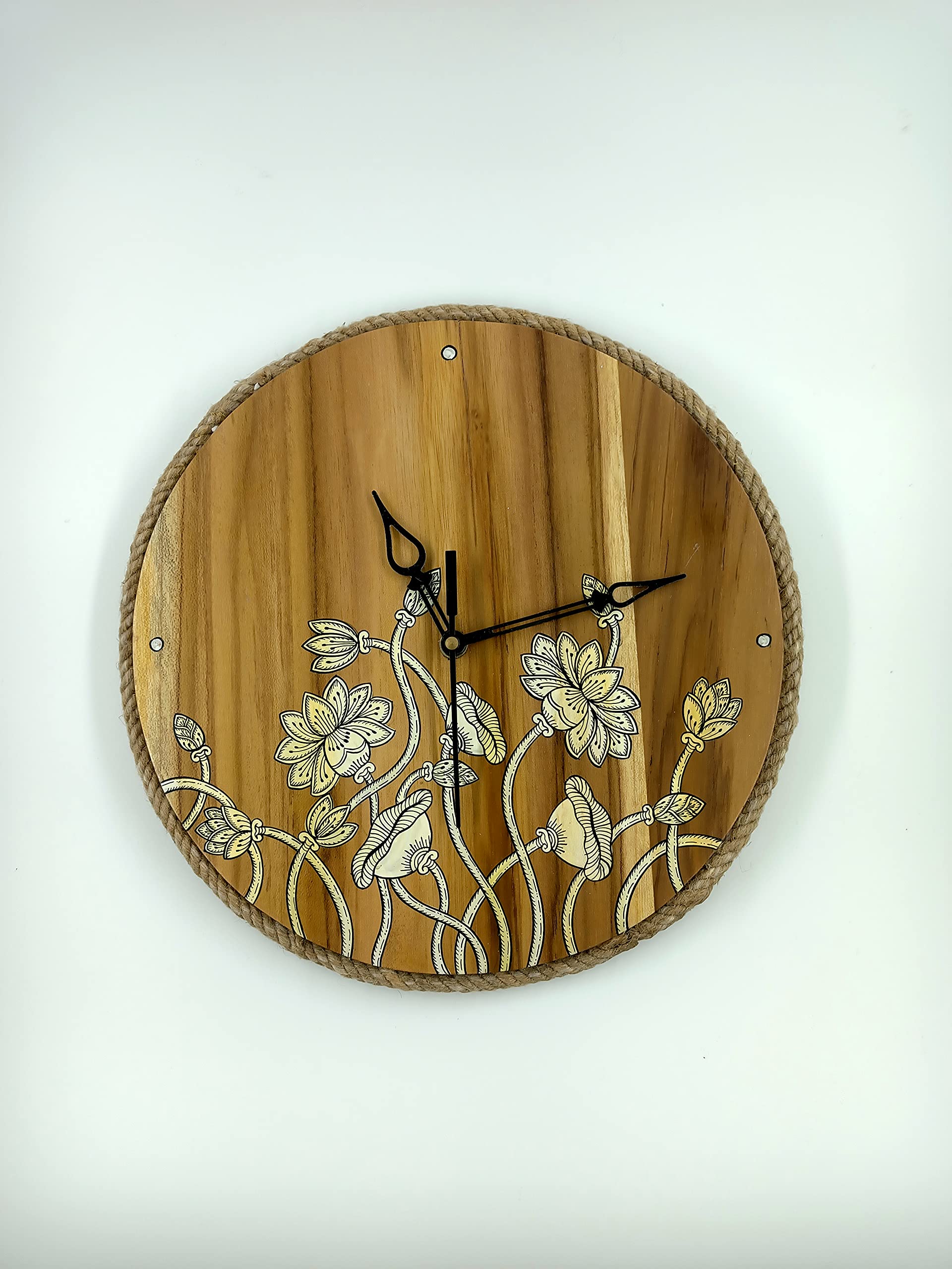 Mati Ke Laal Beautiful Rope Design Clock for Wall Décor,Decorative Items for Living Room