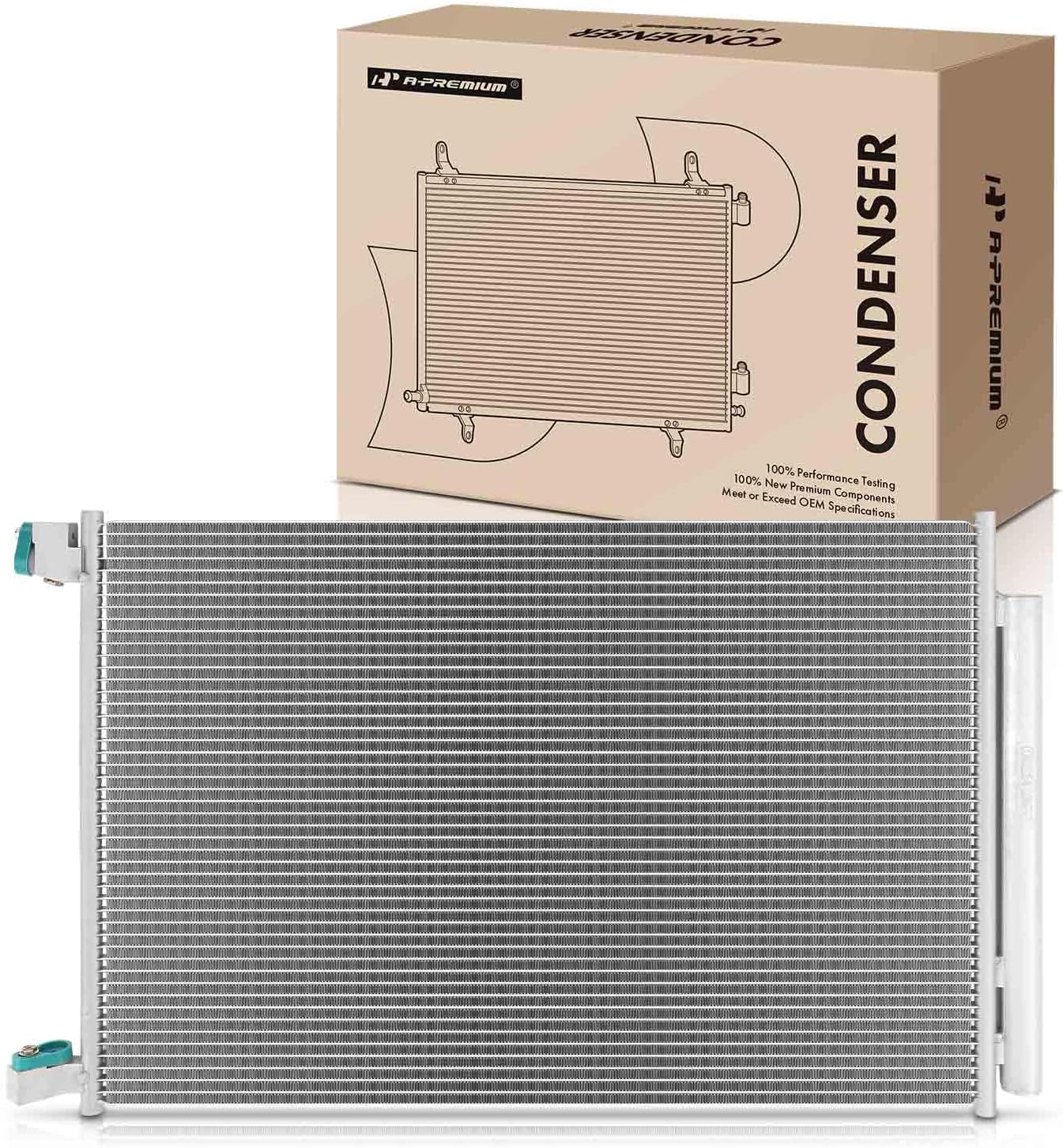 A-Premium Air Conditioning A/C Condenser Compatible with Mercedes-Benz C-Class C300 C400 C43 C450 C63, GT/C43 AMG, E-Class E300 E350 E400 E450, GLC-Class S-Class & More