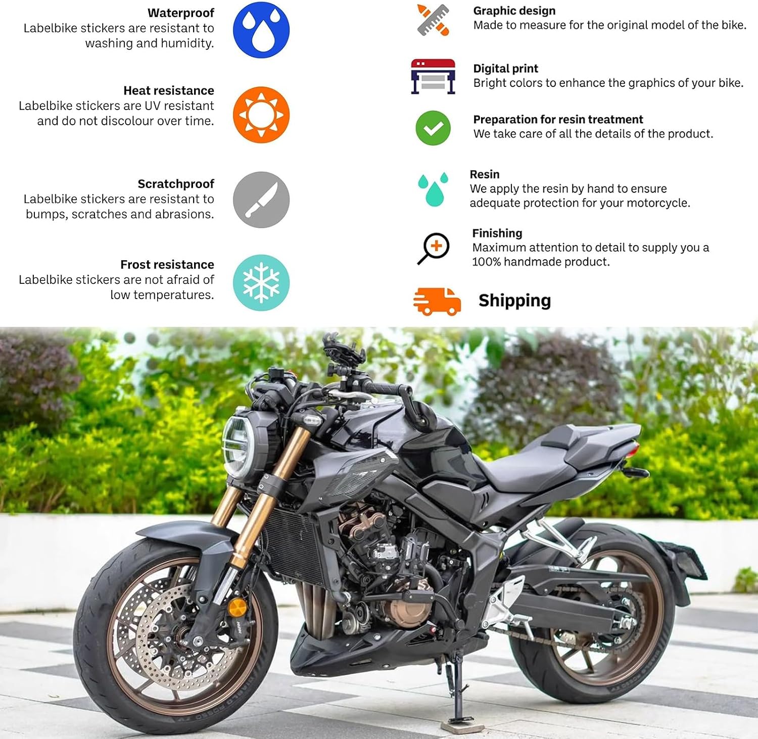 2024 New Motorcycle Fuel Tank Pad Protector Compatible with Honda CB650R CB1000R CB250 CB500 CB400 CB600, Anti Slip, Self-Adhesive Motorbike Fuel Tank pad Tank Pads Protector Stickers Decal
