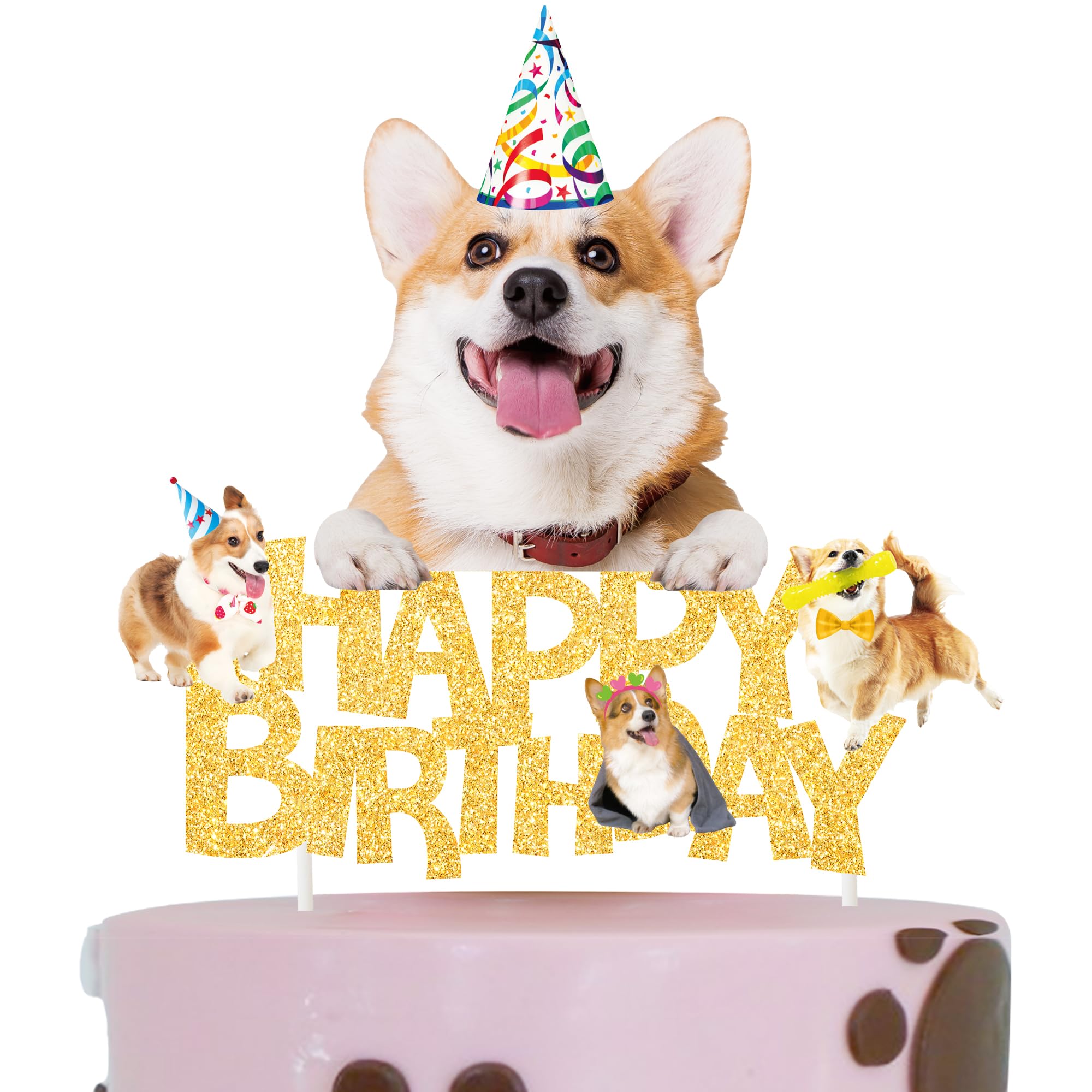 Déco Anniversaire Chien – Ballons Corgi, Bannière, Décoration Gateau – Fournitures Fête Pour Toutou
