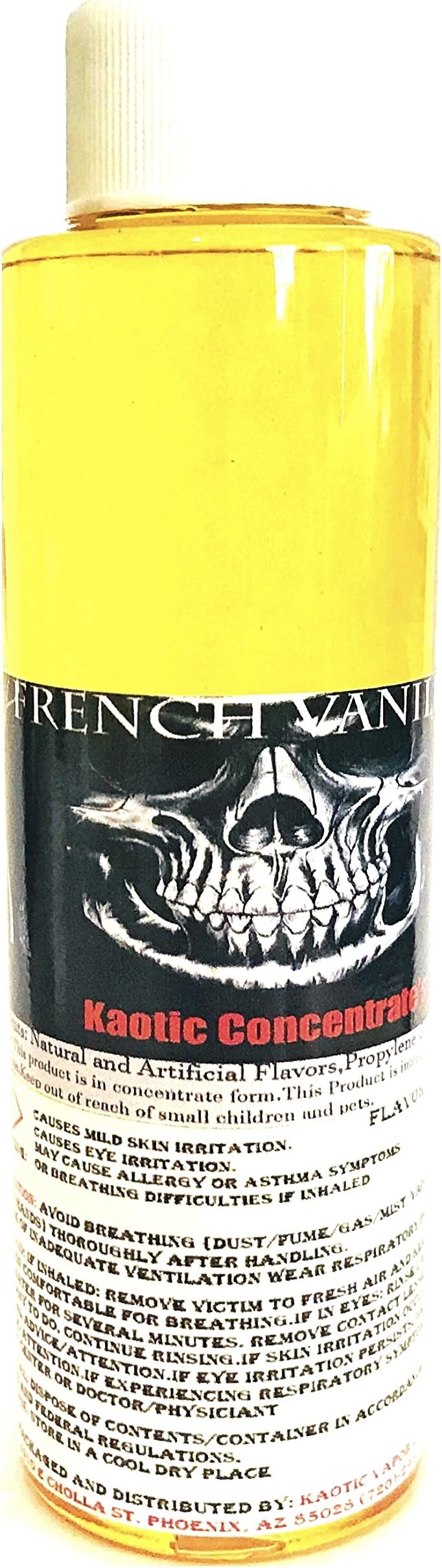 Kaotic Flavor Concentrate's, Food Grade, USA 4 oz Bottle (French Vanilla)